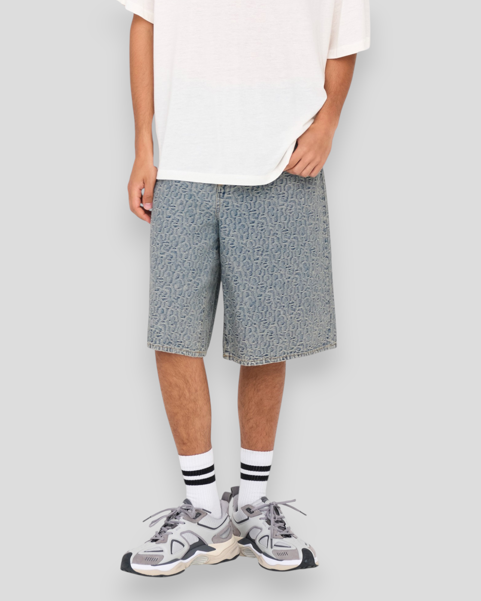 Carl Balloon Jaq denim Shorts - Light Blue Denim