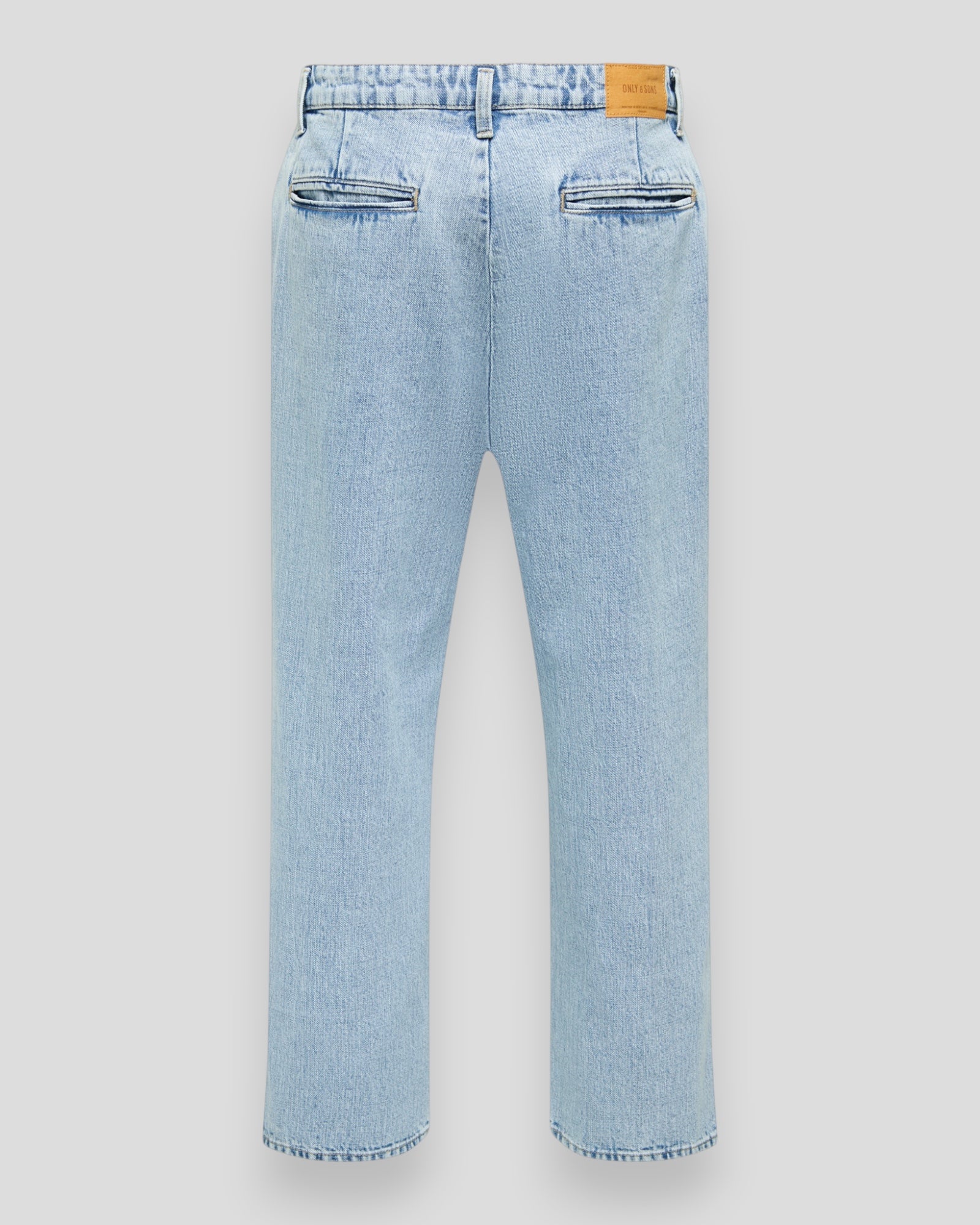 Light blue denim Dani Wide Crop LB 5436 PIM jeans by ONLY & SONS, featuring a relaxed fit and cropped style.