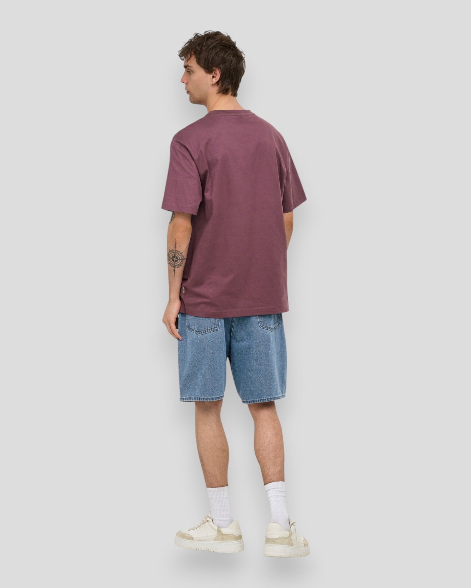 ONLY & SONS Fade Pim denim shorts i medium blå denim, afslappede shorts med lommer og forstærkninger.