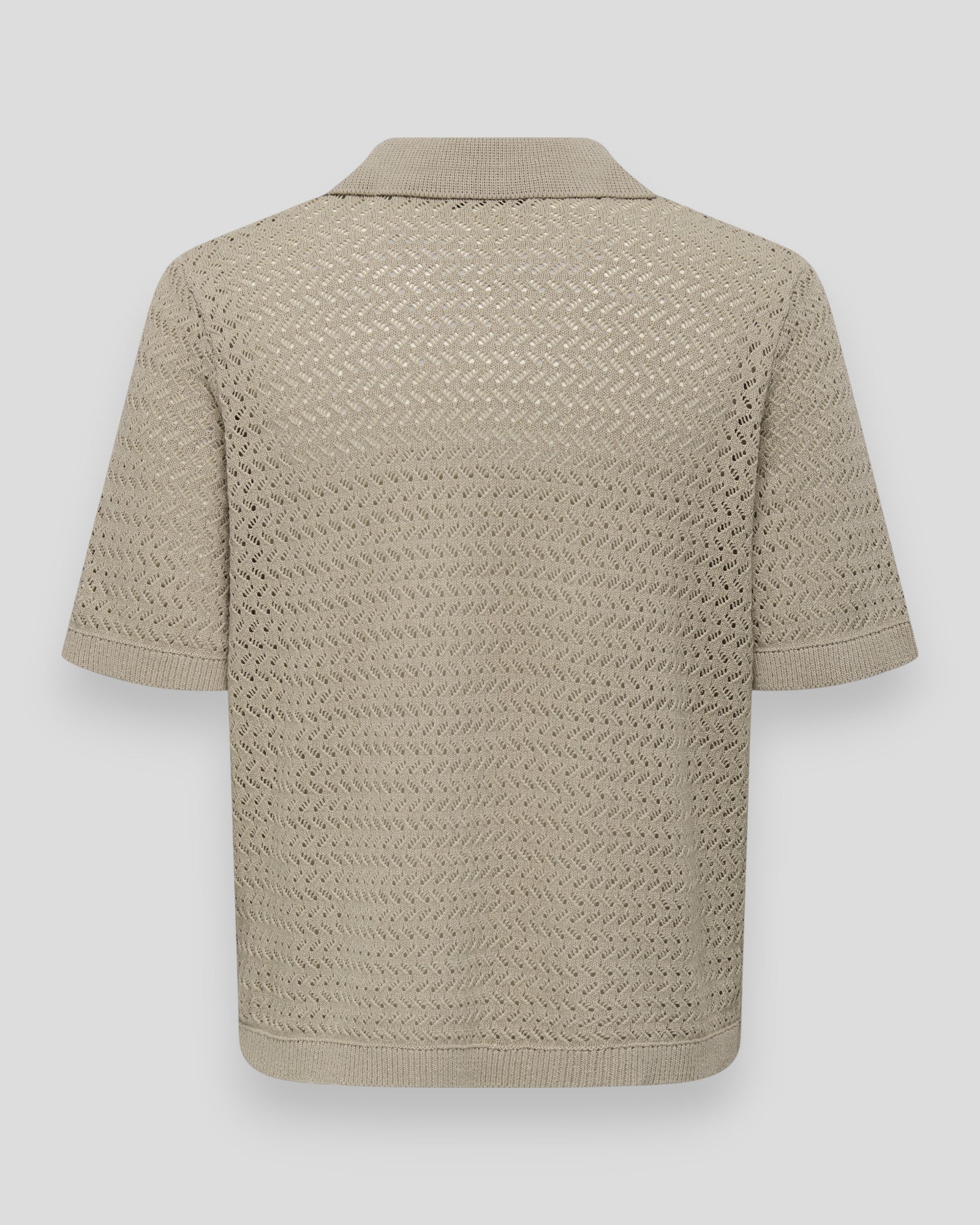 Nyle 5 SS Split Polo Knit - String