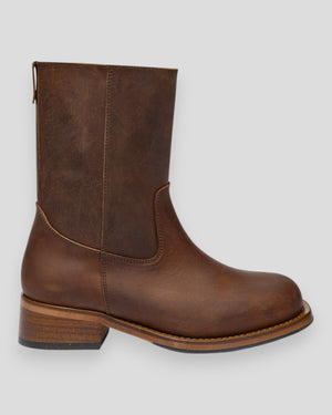Jessie - DK. Brown Crazy Horse Leather