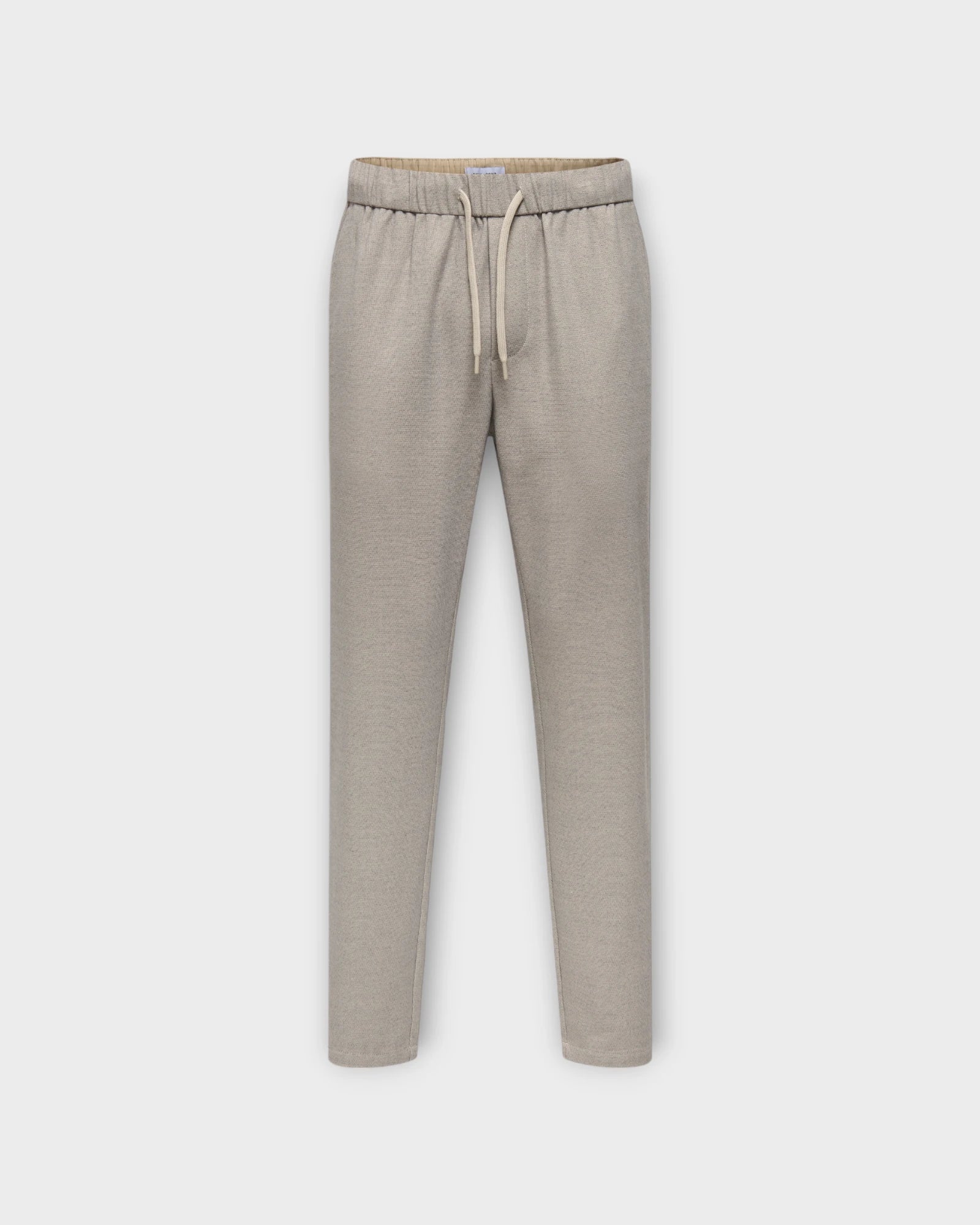 Linus Tap 0231 Pant Silver Lining Melange - Sandfarvet Only & Sons Bukser til Mænd. Her set forfra.