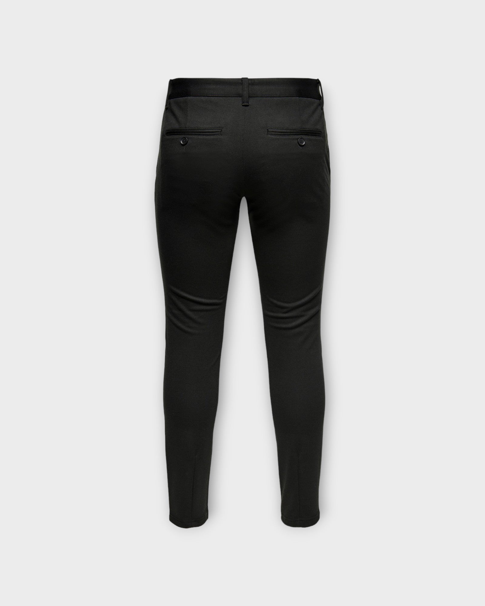 Mark Slim Gw 0209 Pant Black - Sorte Only & Sons Performance Pants til mænd. Her set bagfra.