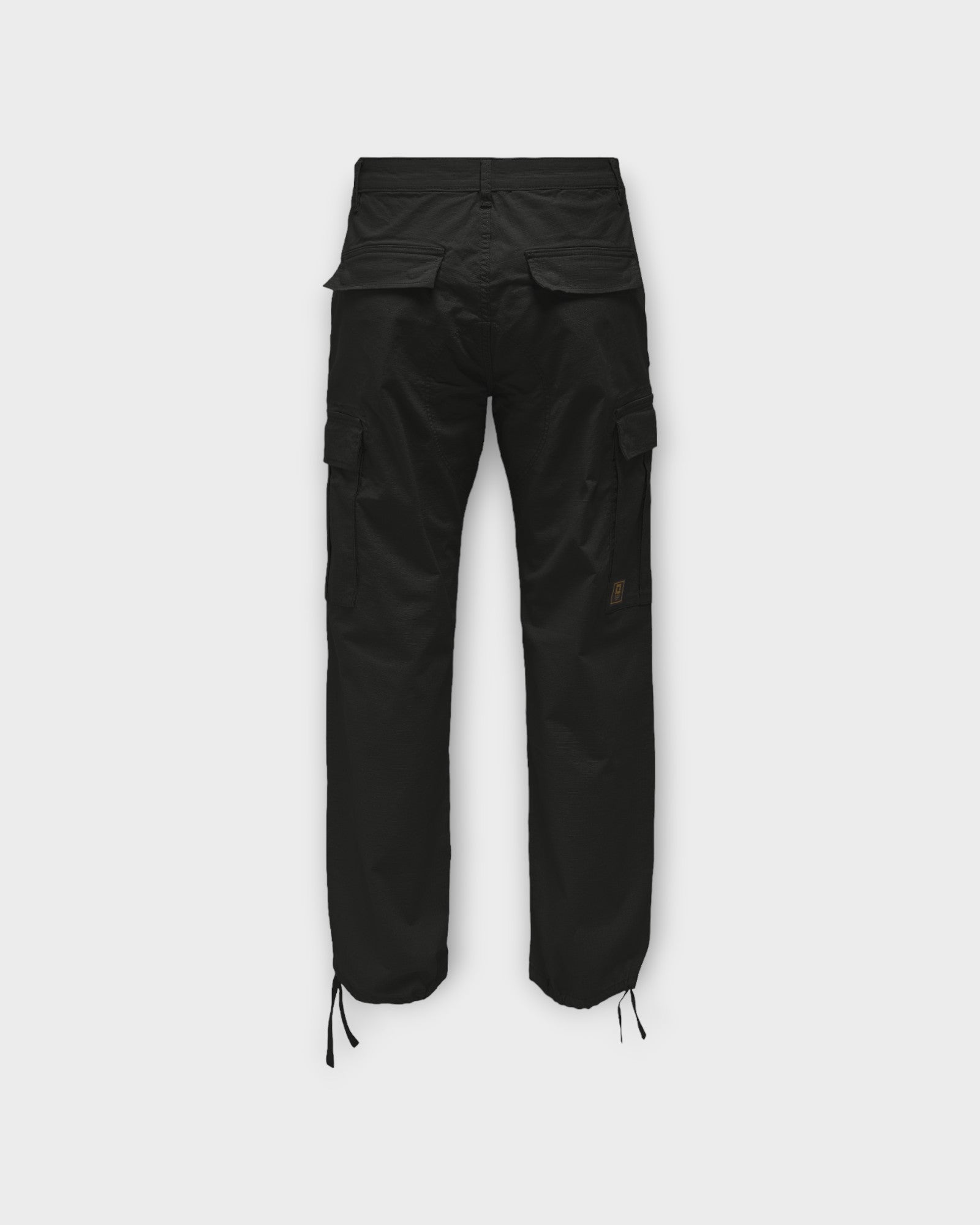 Ray Life Ribstop Cargo Black - Sorte Only & Sons Loose Fit Cargobukser til Mænd. Her set bagfra.