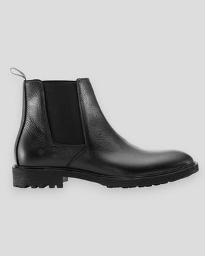 Jerome - Black Tumbled Leather