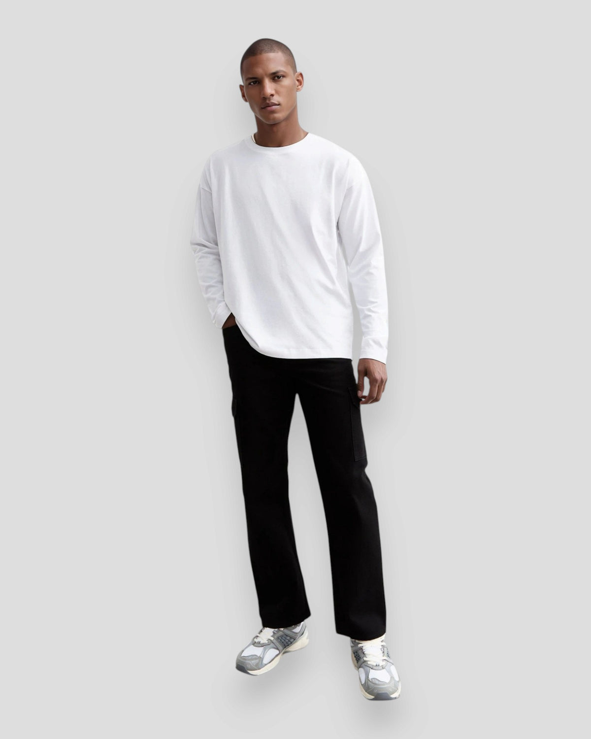 New Long Tee - White