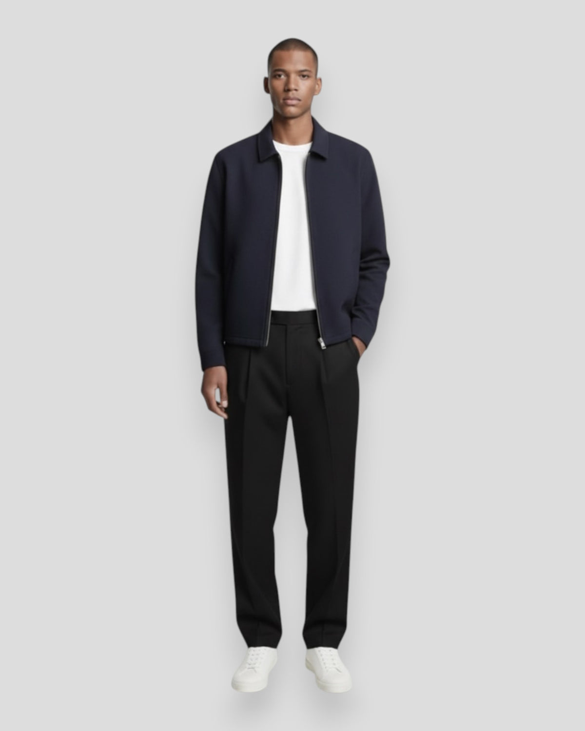 Bird Jaquard - Navy