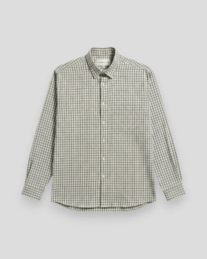Vann Core Checked Poplin Shirt - Sand Check