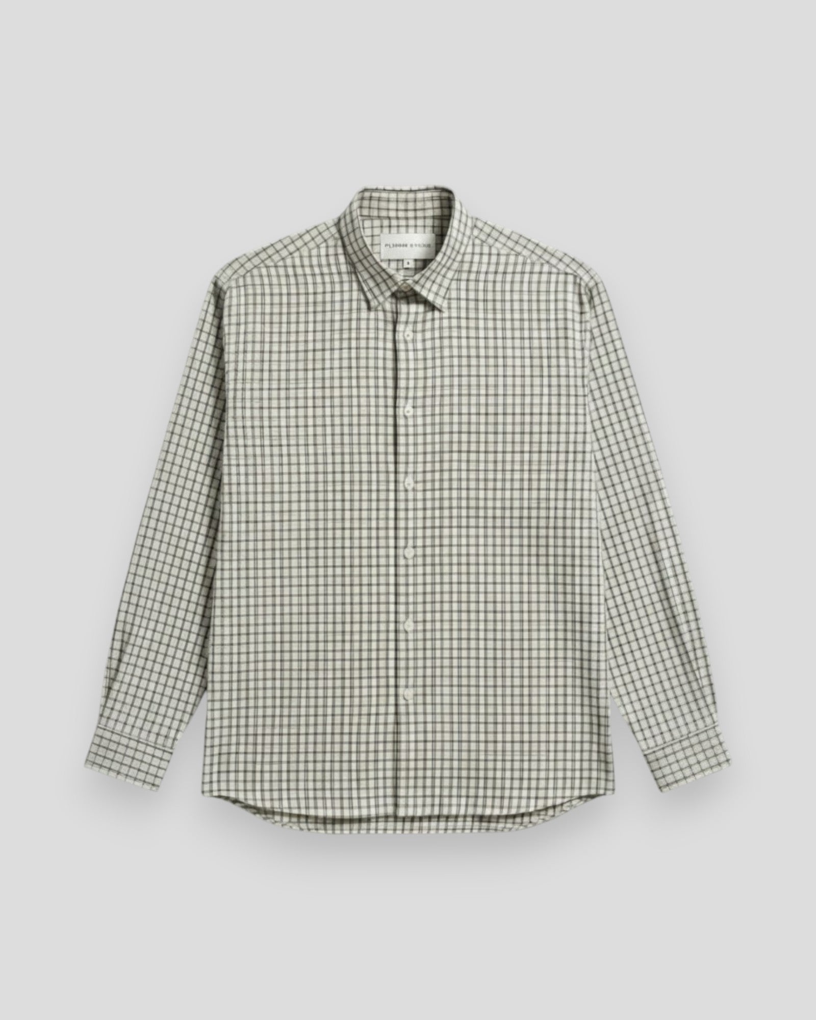 Vann Core Checked Poplin Shirt - Sand Check