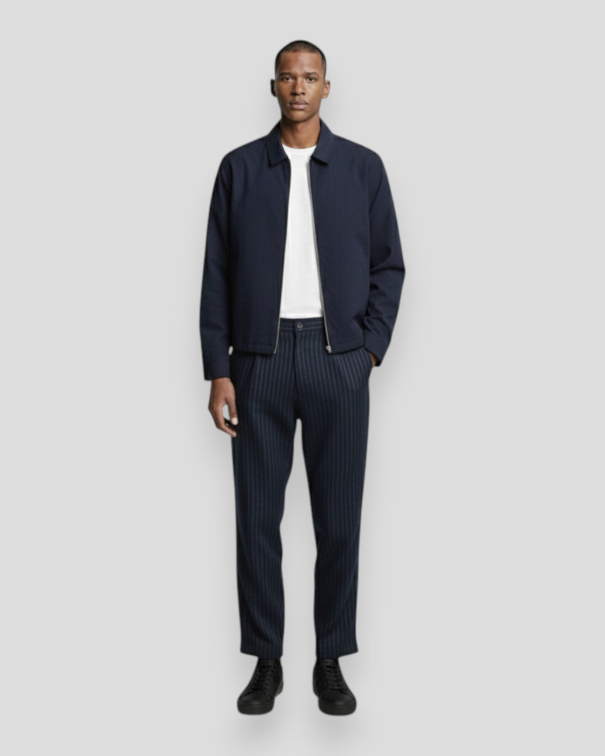 Disco Pinstripe - Navy