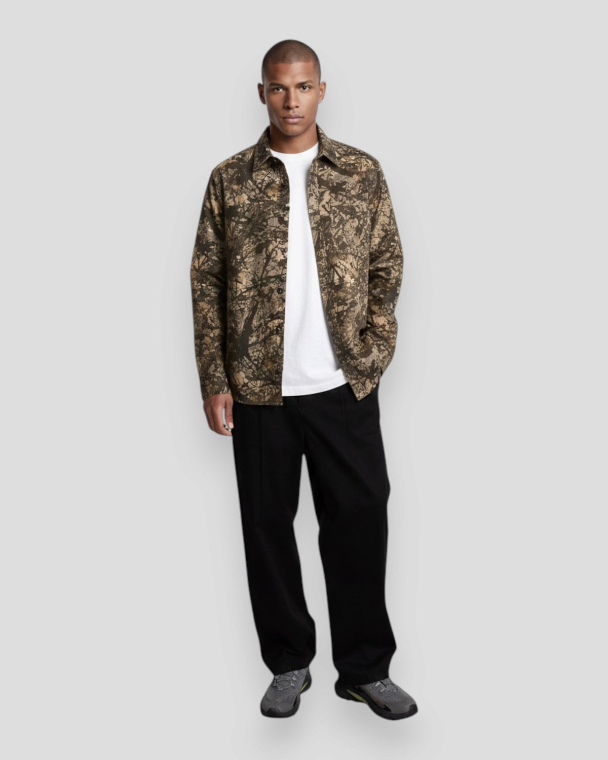 Jack Overshirt AOP - Brown