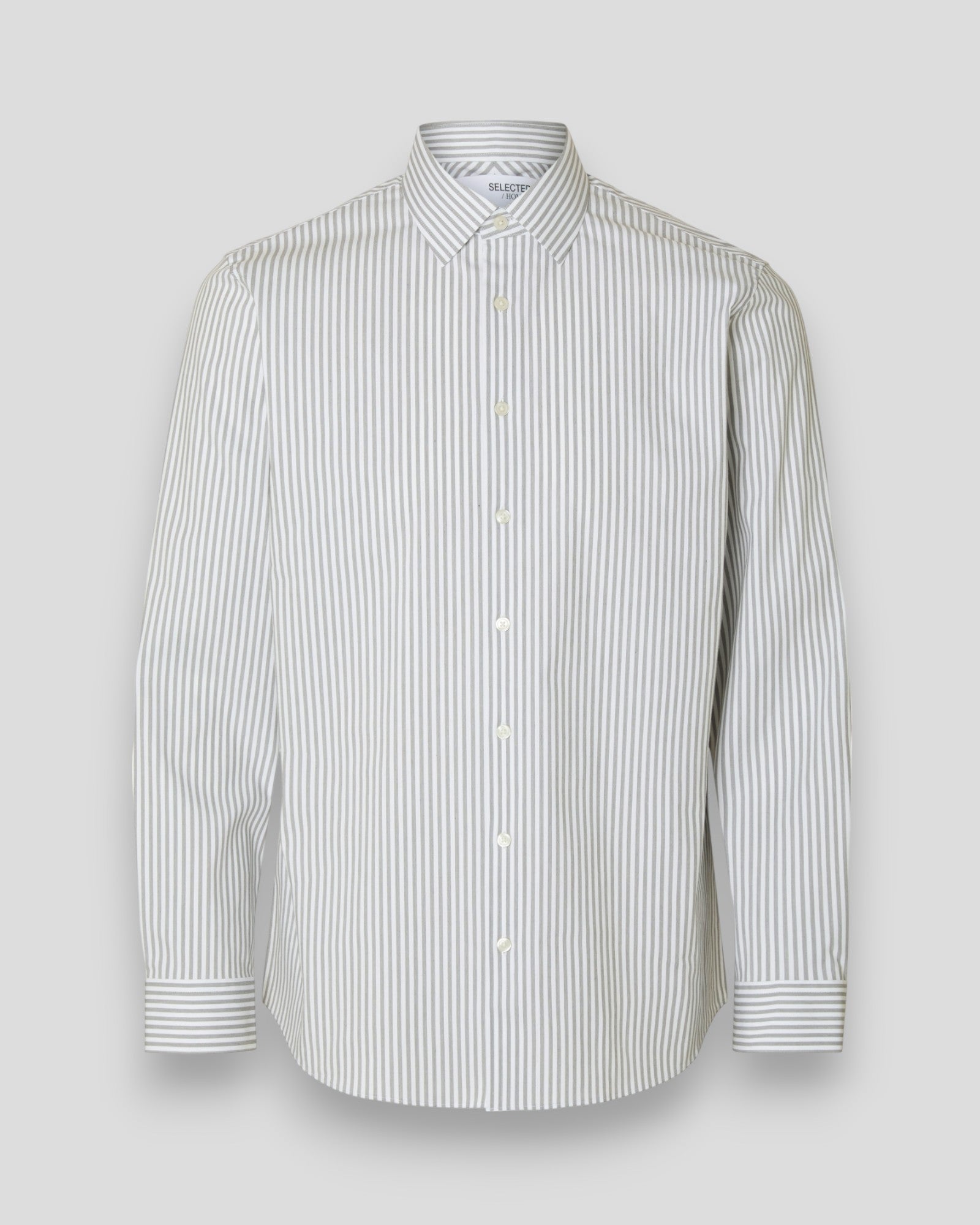Slim Performance Shirt LS - Bright White/Morel