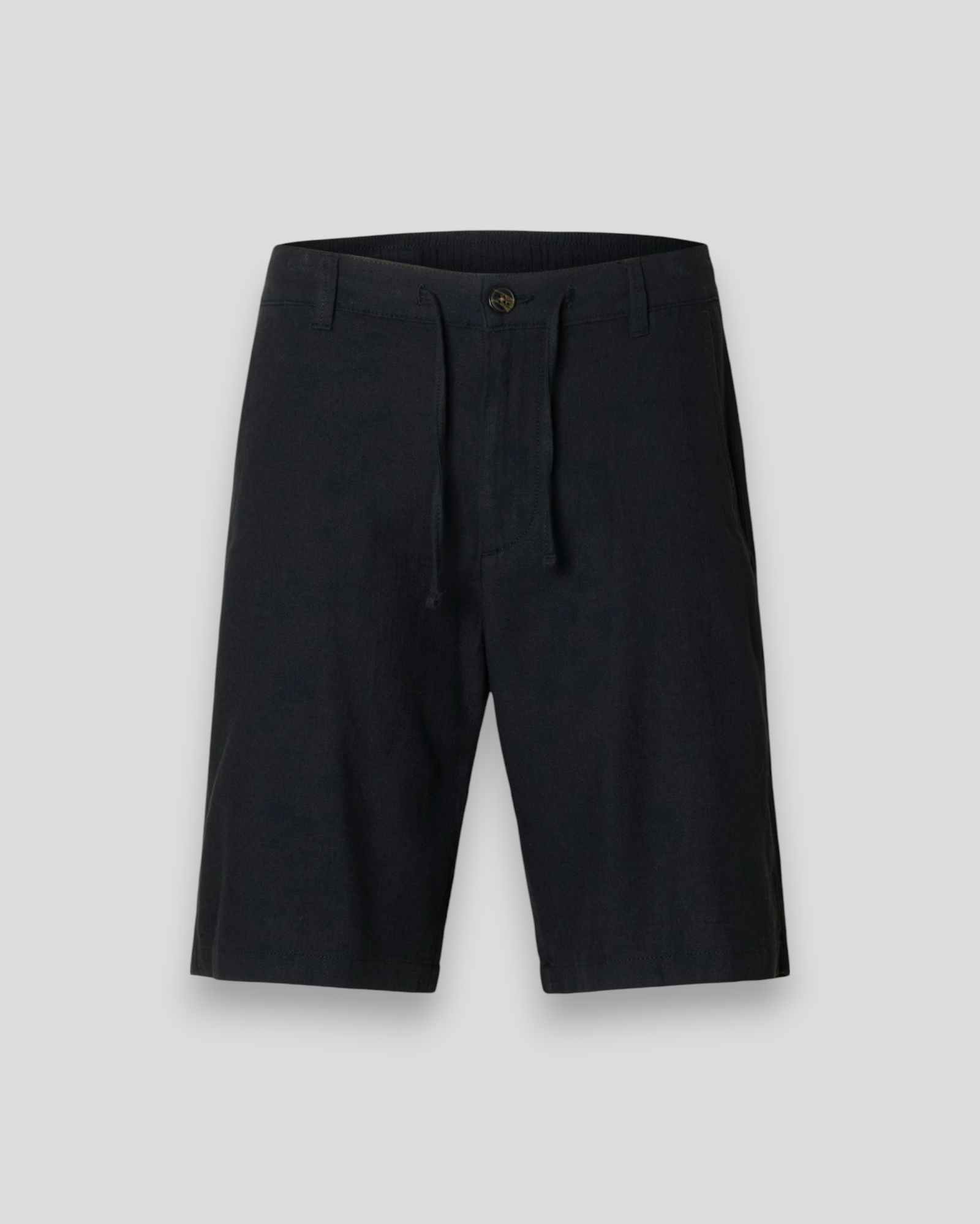 Regular Brody Linen Shorts - Black