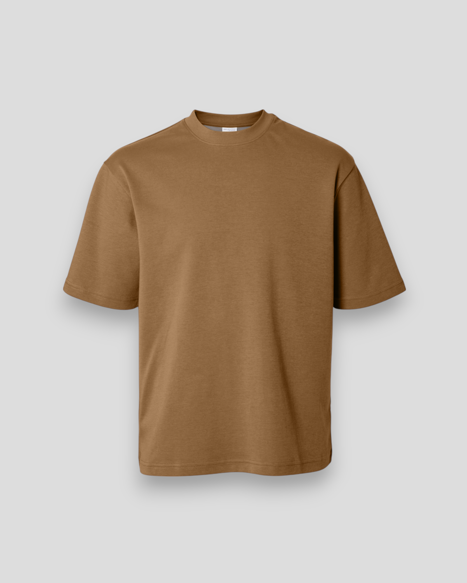 Loose Oscar SS O-Neck Tee - Chipmunk