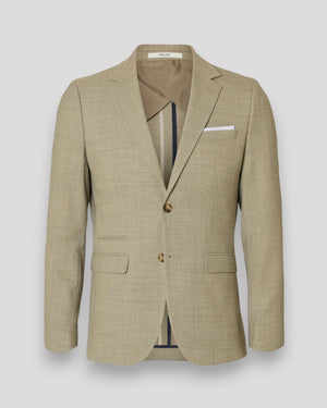 Slim Oasis Linen Blazer - Sand