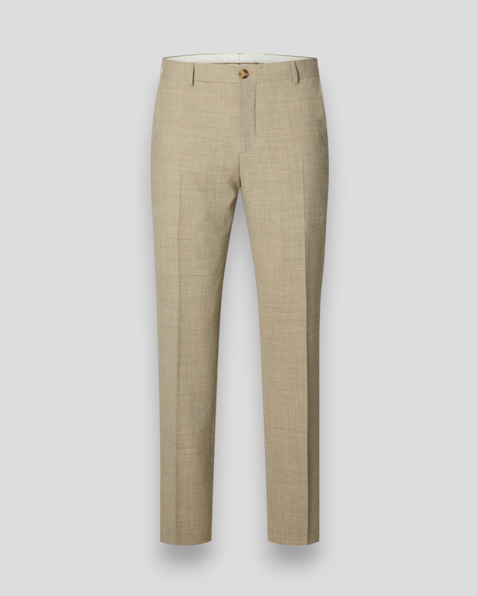Slim Oasis Linen Trousers - Sand