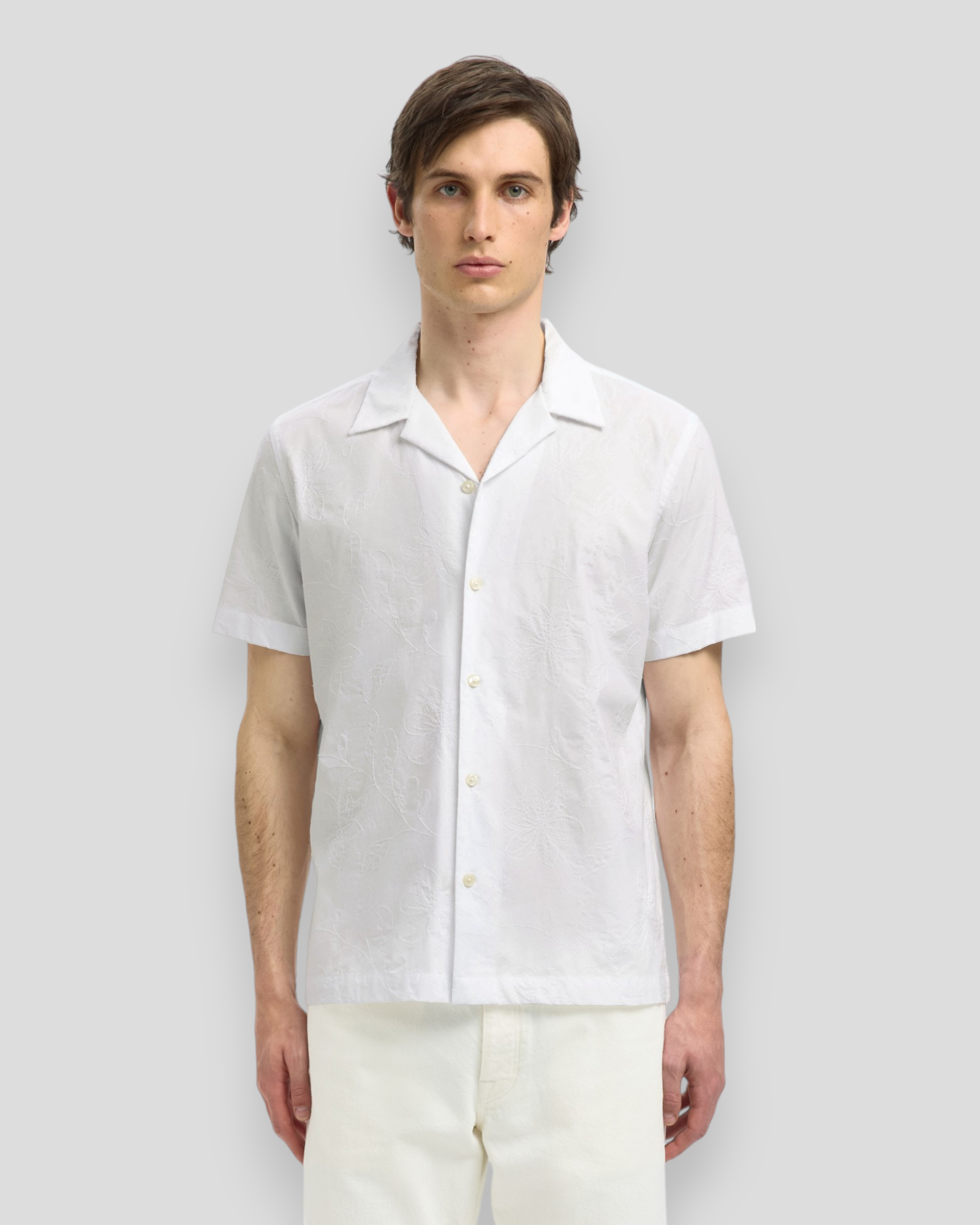 Regular Hyde AOE SS Shirt - White/Floral