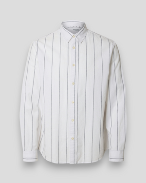 Regsun Shirt LS Classic - White/Wide Stripes
