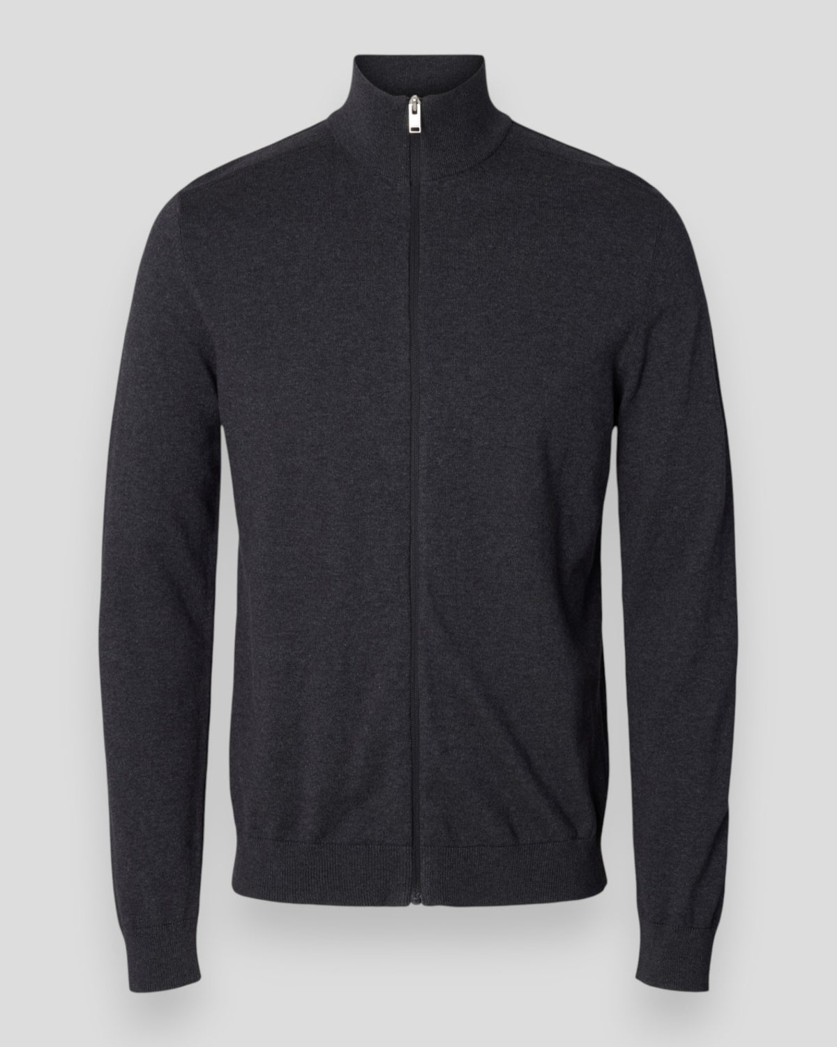 Berg Full Zip Cardigan - Antracit Melange