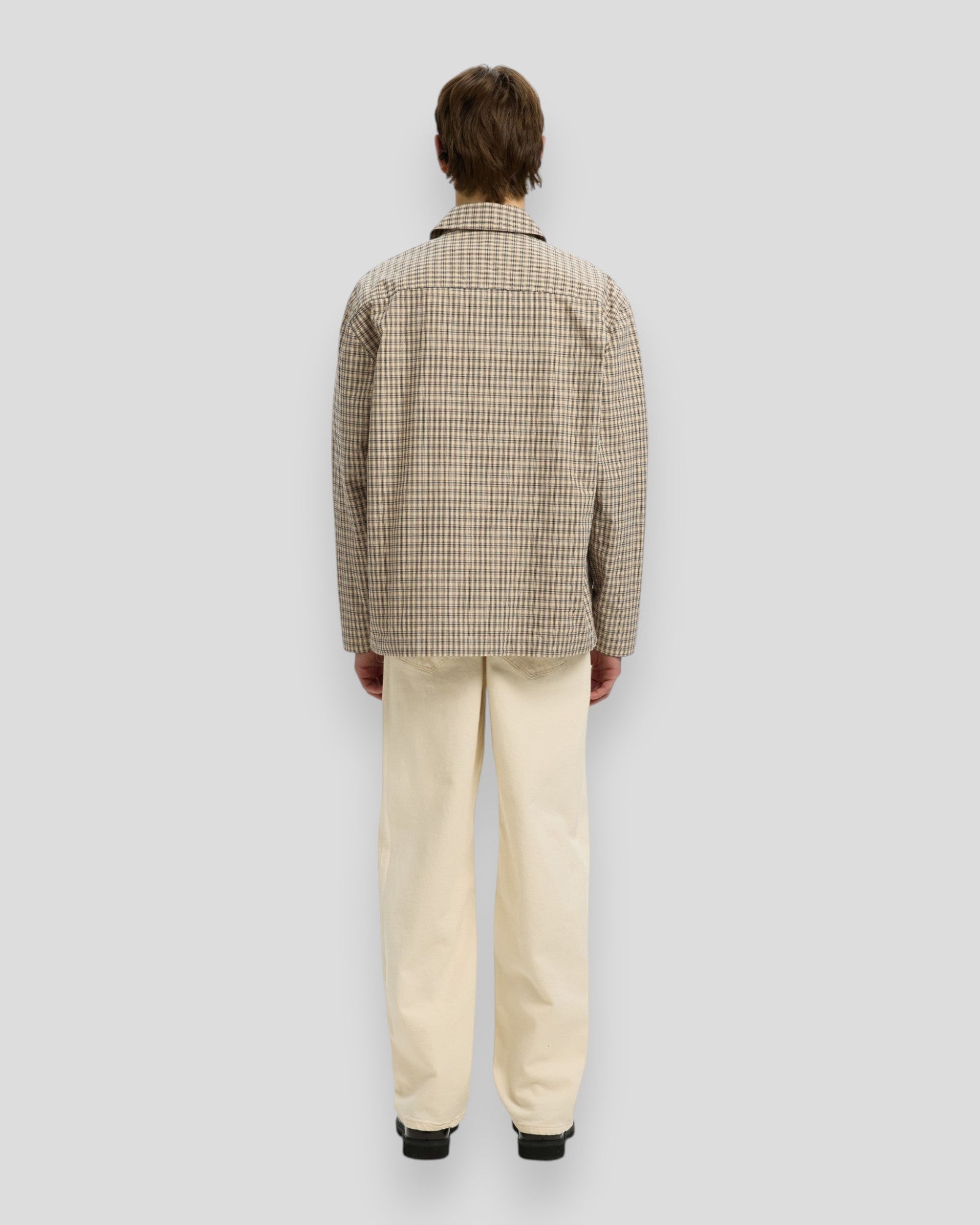 Relax Matt Zip Overshirt - Pure Cashmere Checks/Multi Checks