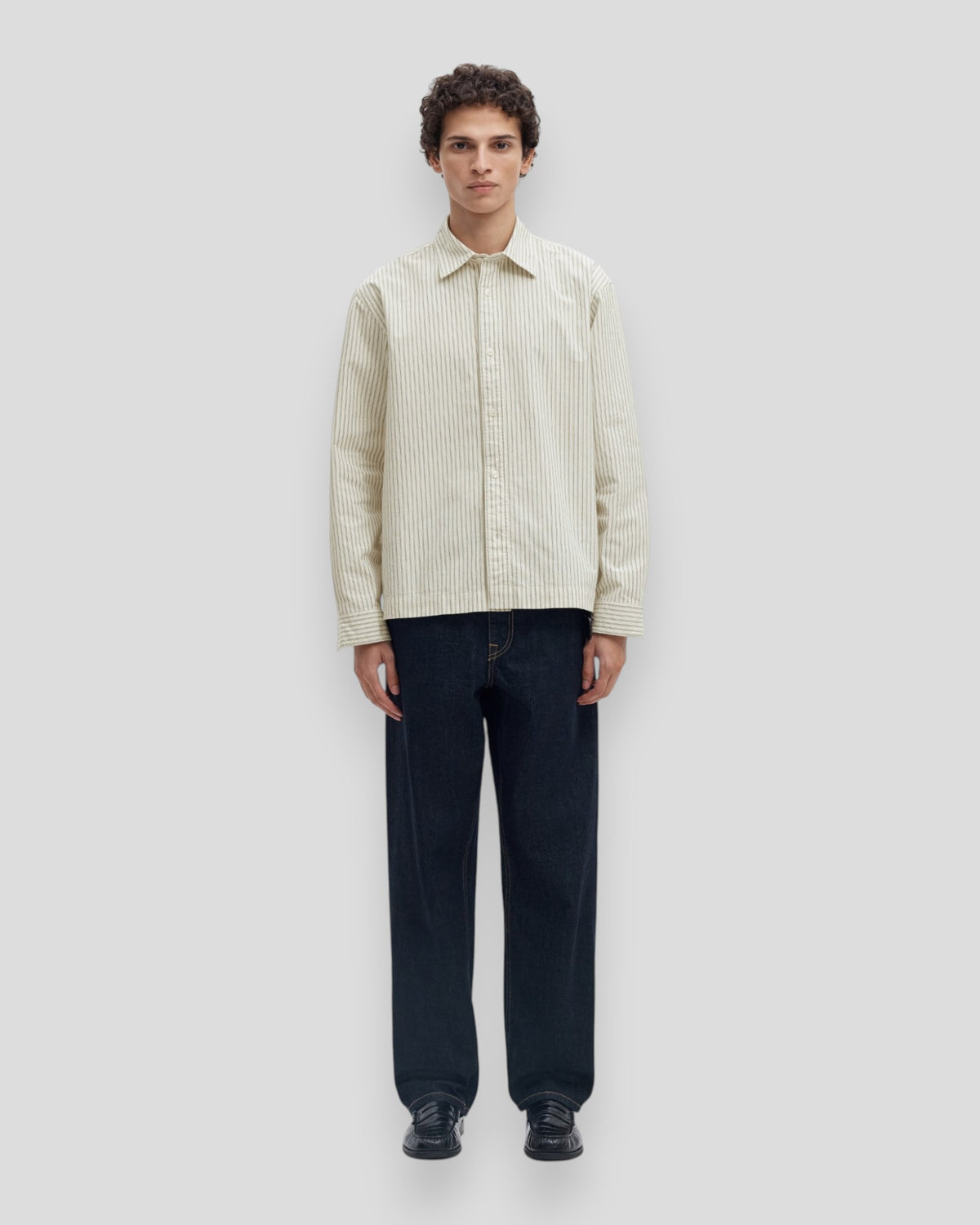 Svend-Banks Relaxed Light Shirt - Pure Cashmere Stripes