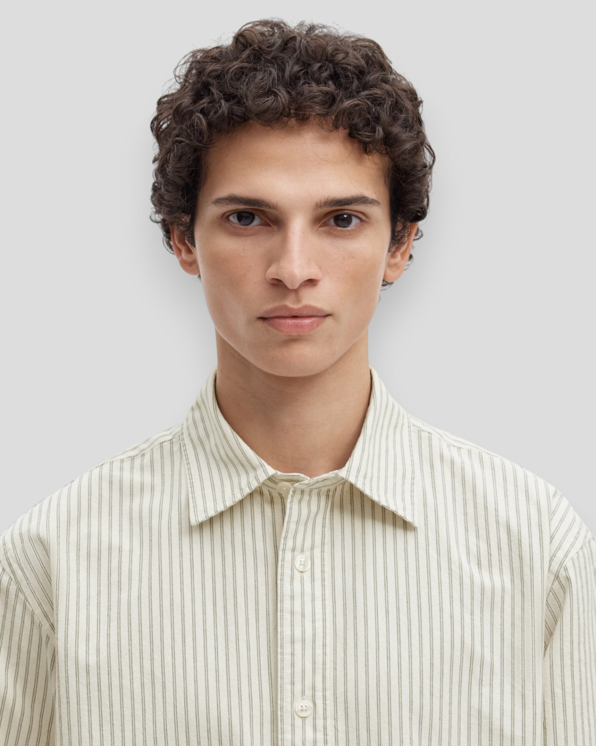 Svend-Banks Relaxed Light Shirt - Pure Cashmere Stripes