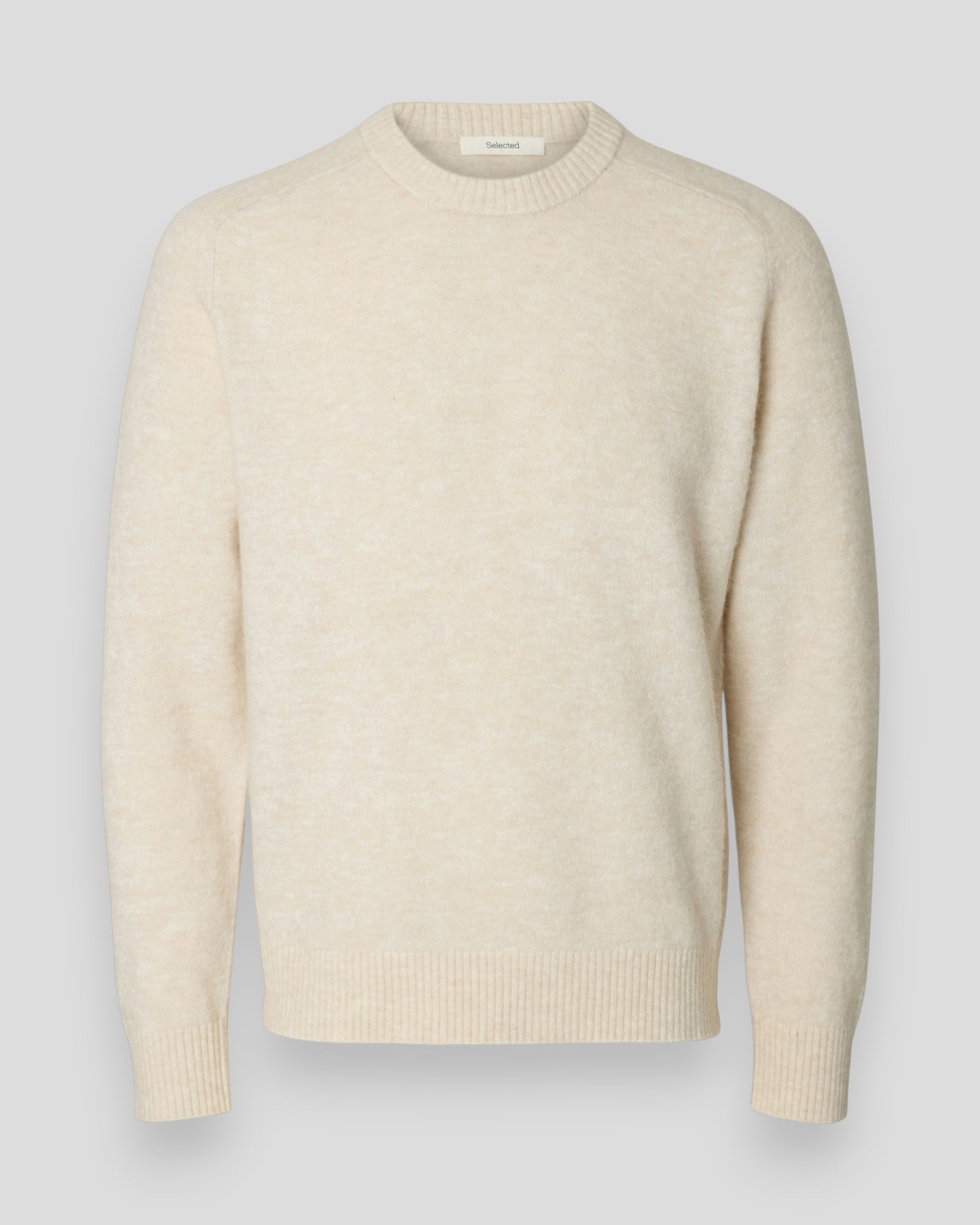 Rai LS Knit Crew Neck - Oatmeal