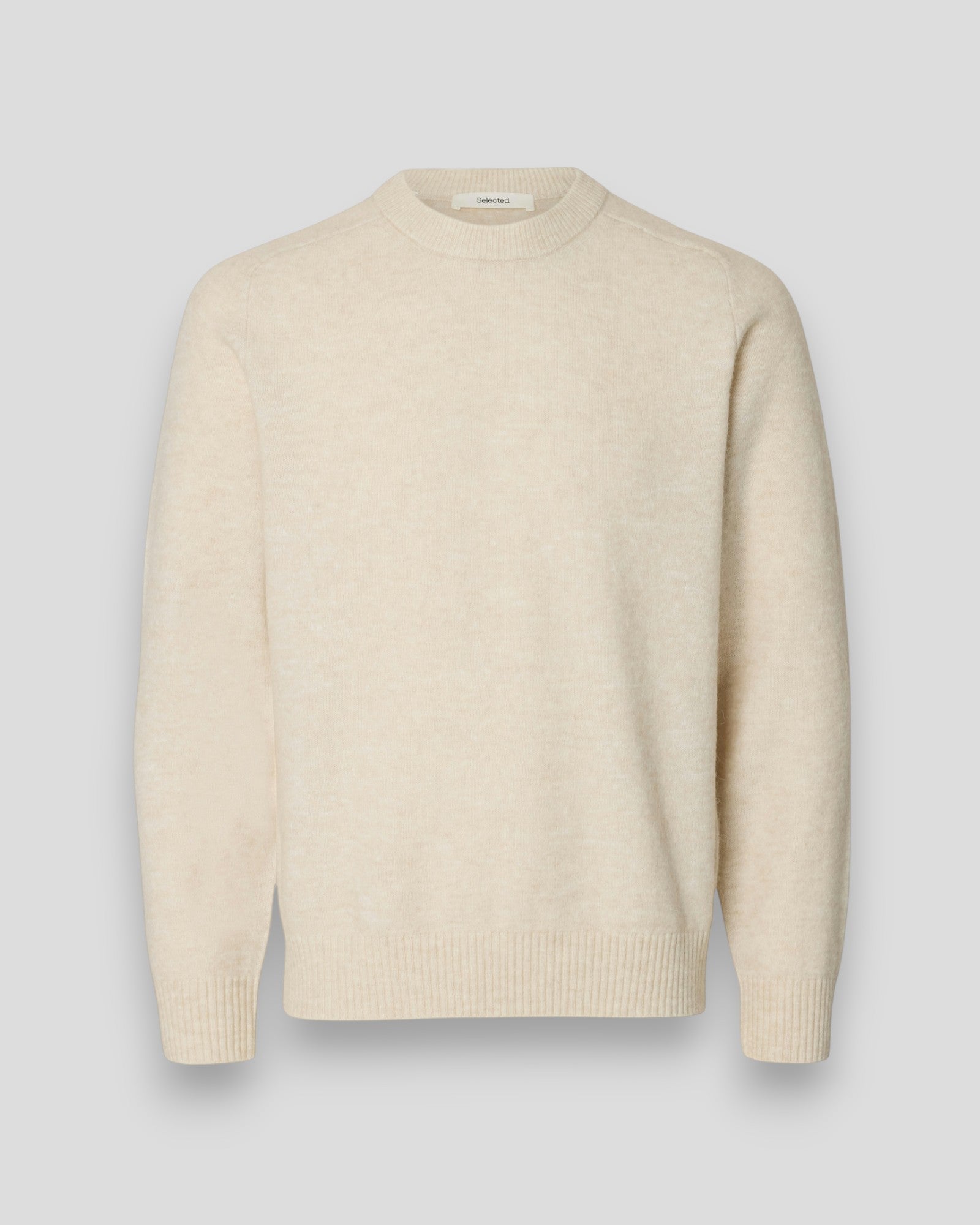 Rai LS Knit Crew Neck - Oatmeal Melange