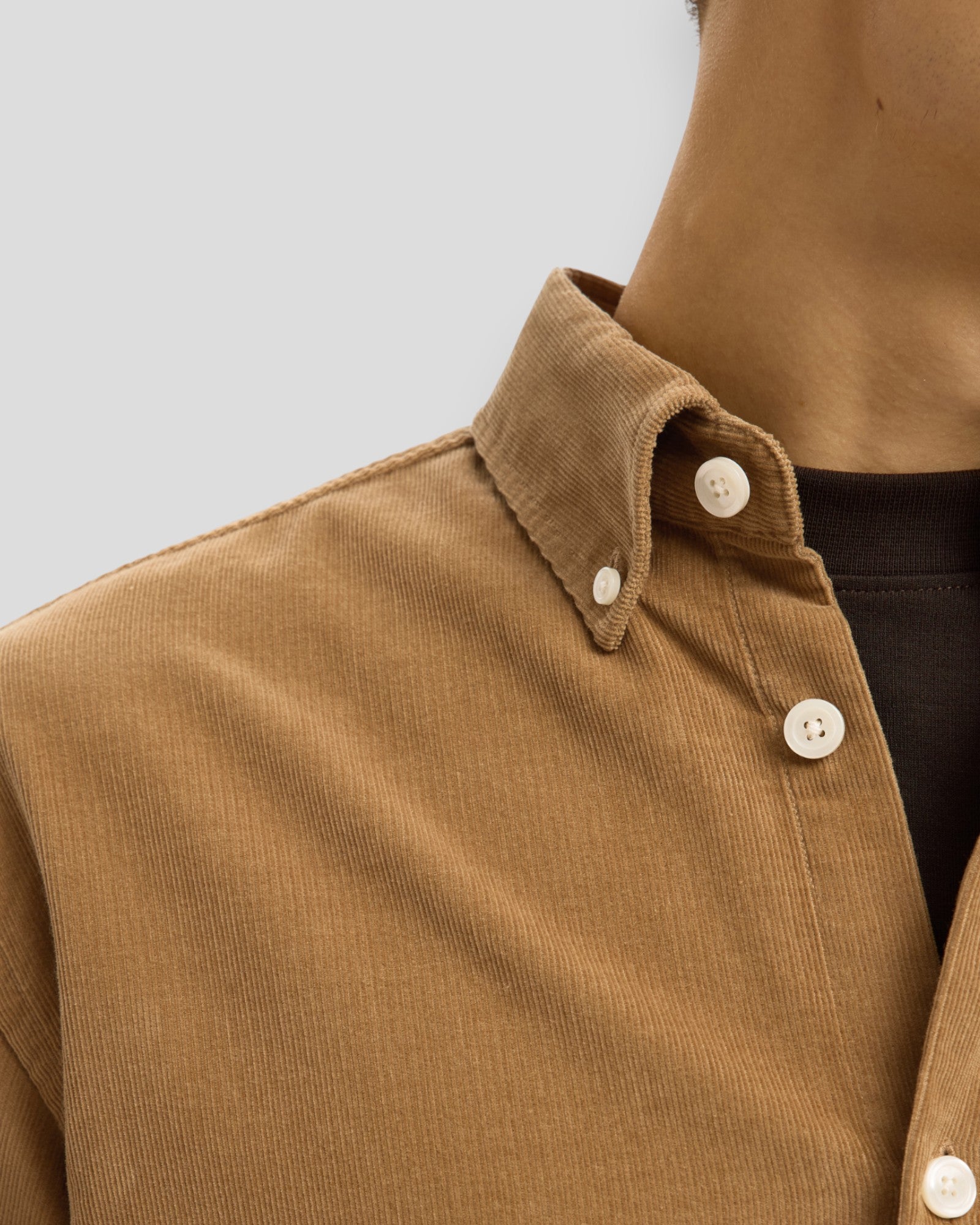 Regular Danni Cord BD LS Shirt - Kelp