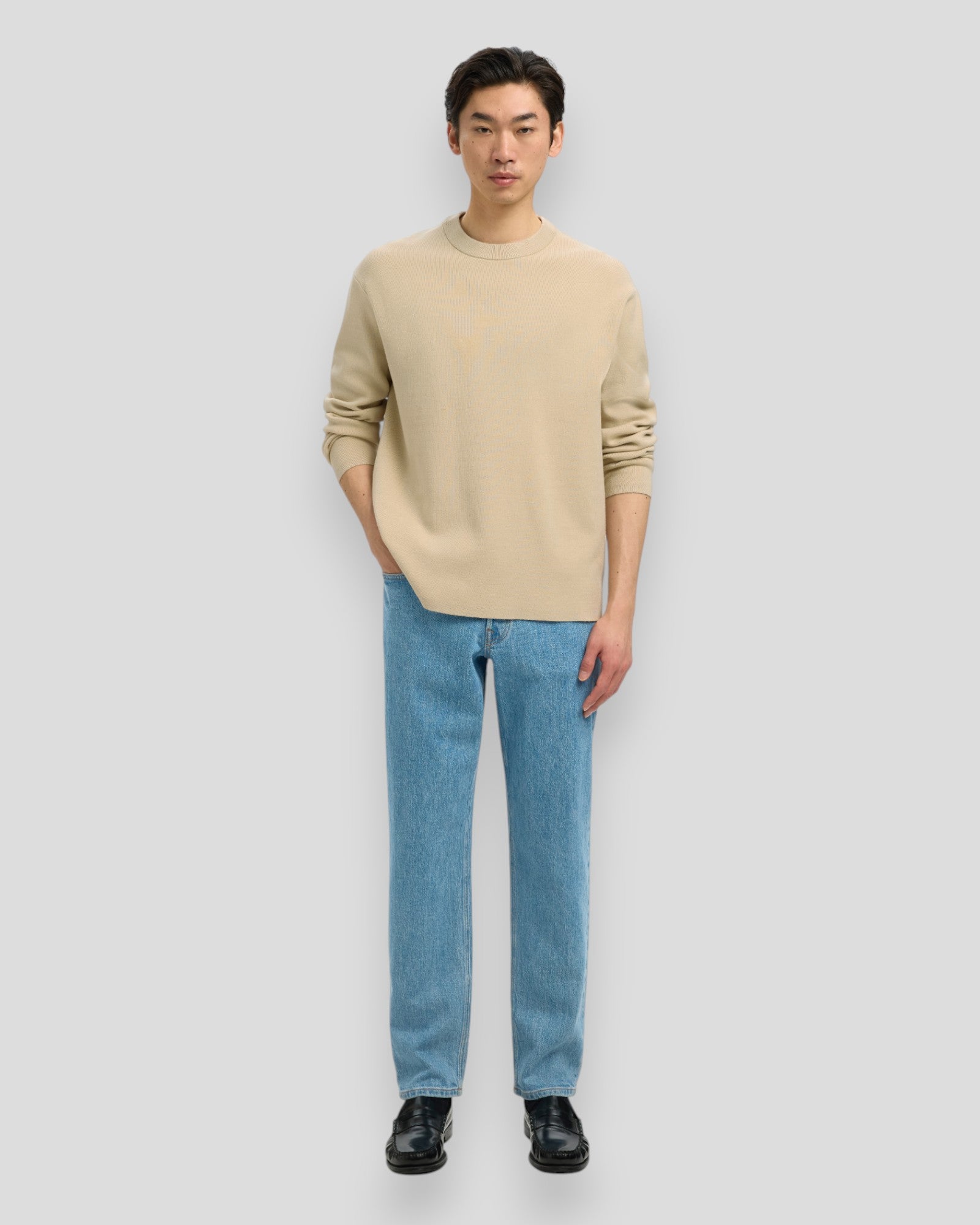 Teller FN Relaxed Crew Neck - Oatmeal