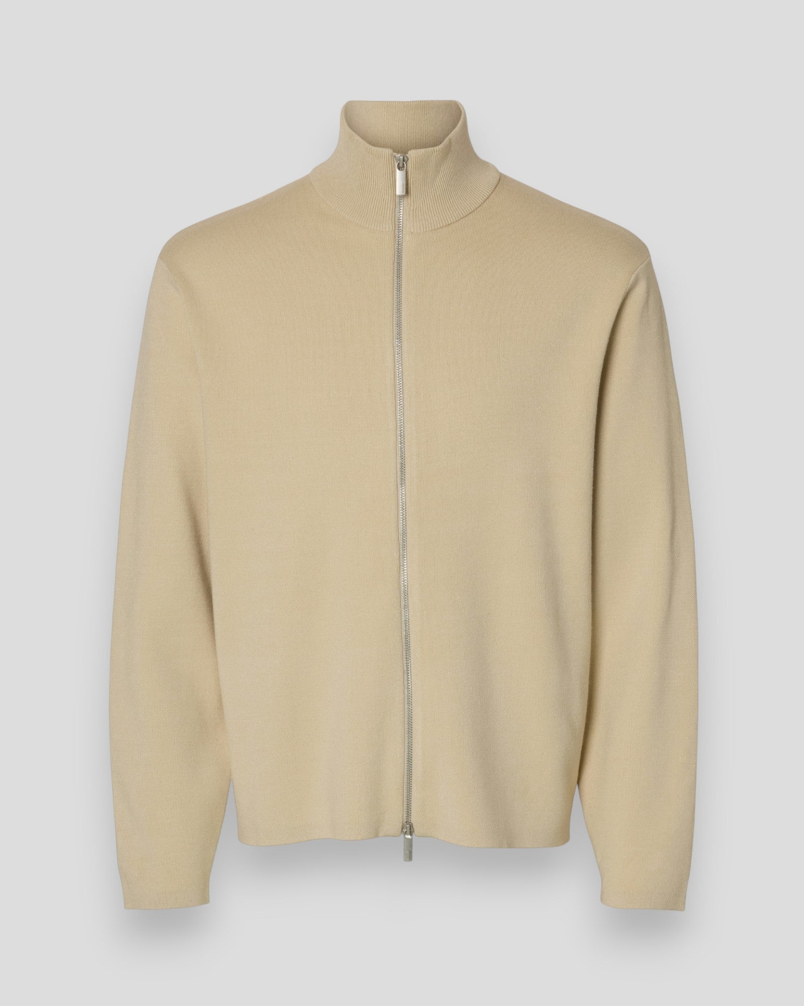 Teller FN Relaxed Zip Cardigan - Oatmeal