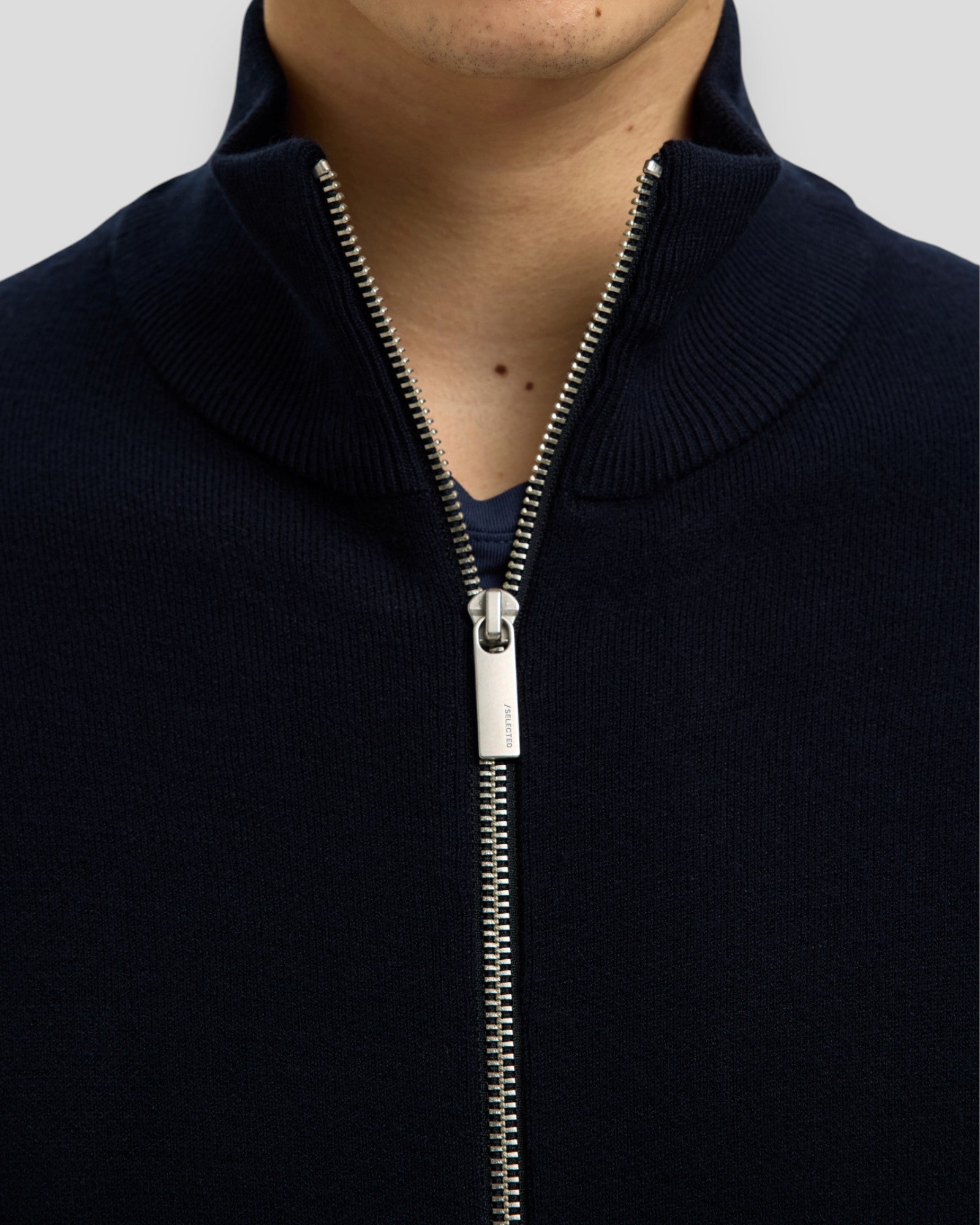 Teller FN Relaxed Zip Cardigan - Sky Captain