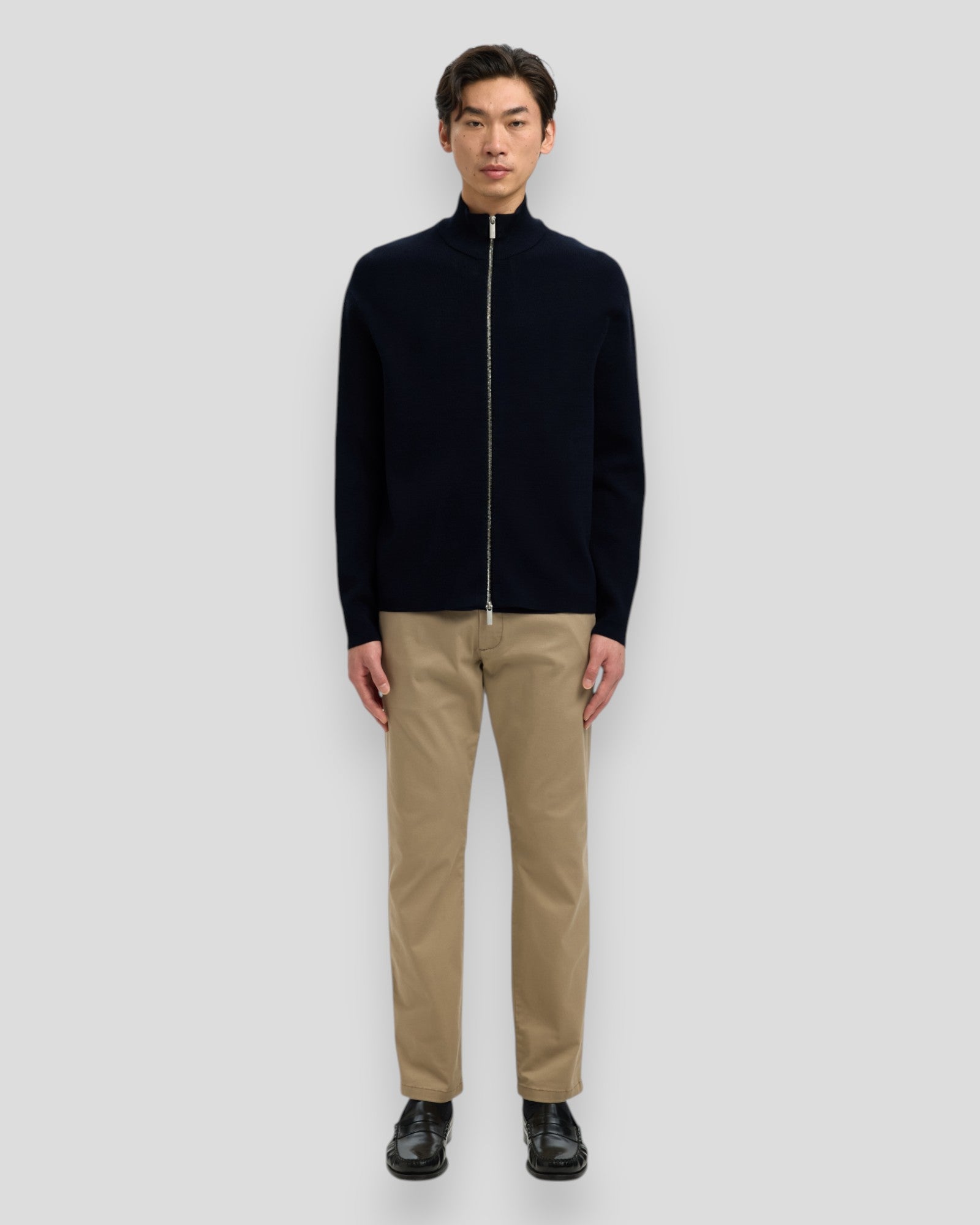 Teller FN Relaxed Zip Cardigan - Sky Captain