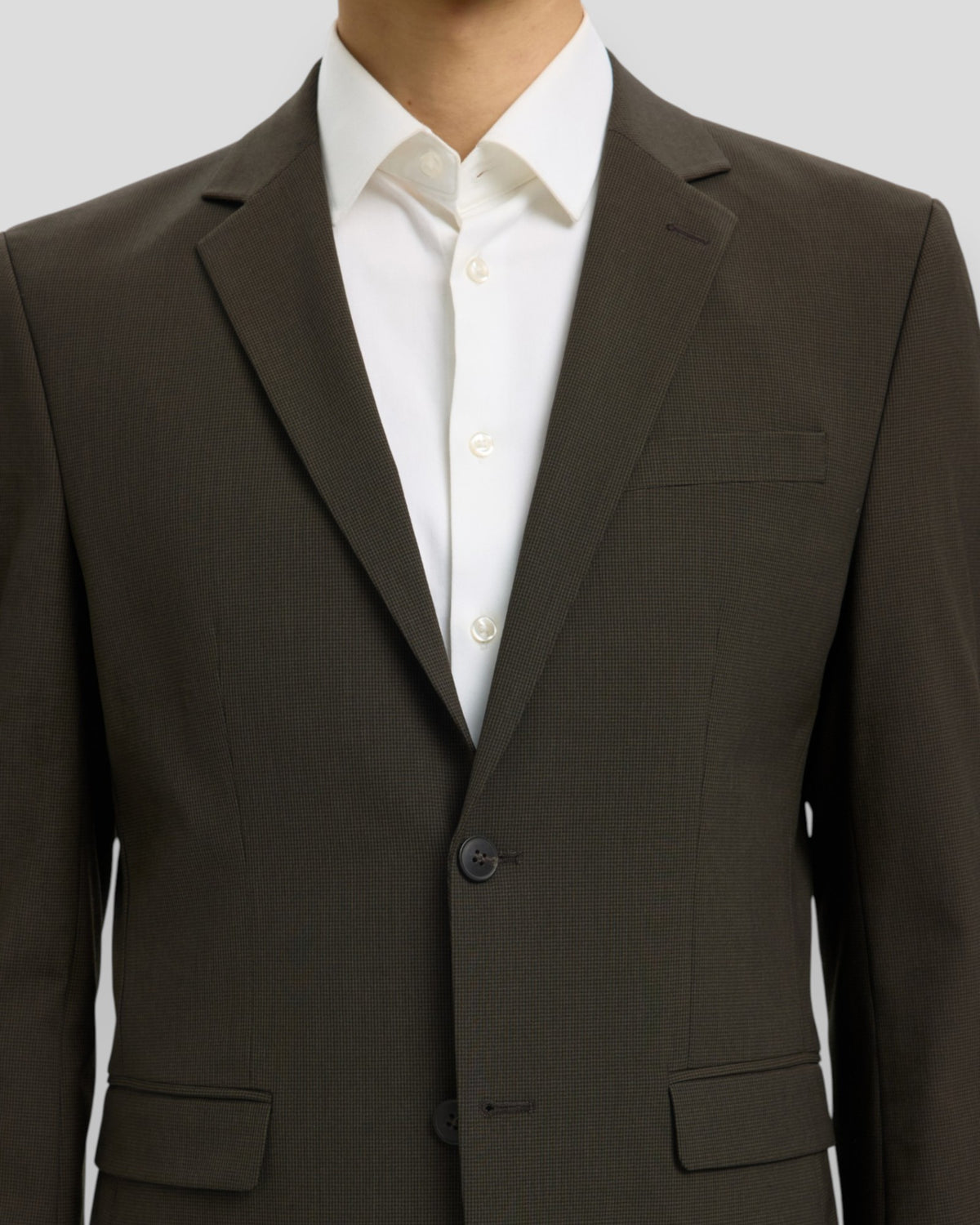 Slim-Liam Mini Hounds Blazer Flex - Dark Brown Melange Pattern