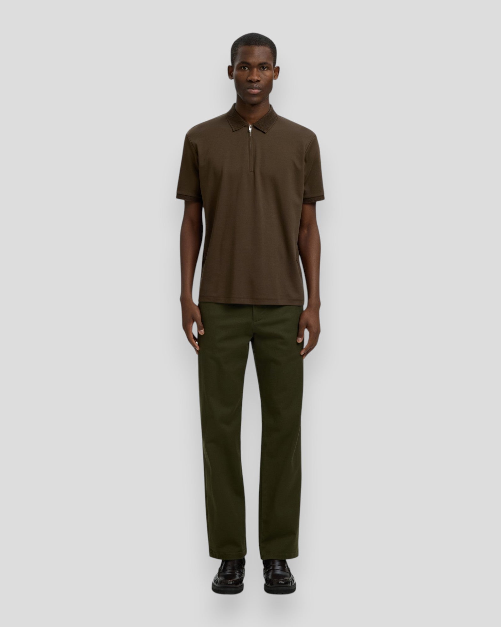 Fave Zip SS Polo - Delicioso