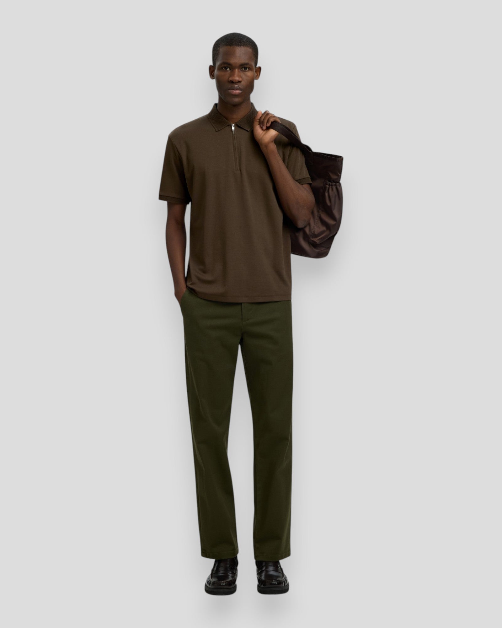 Fave Zip SS Polo - Delicioso