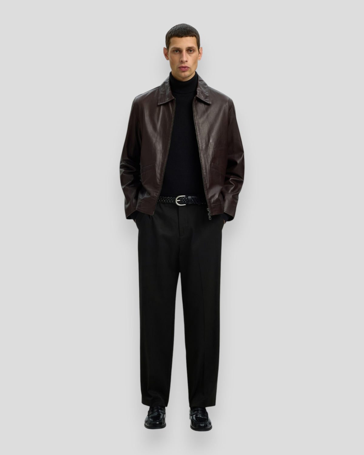 Regular Tape Luke Wool Blend Design 190 - Black