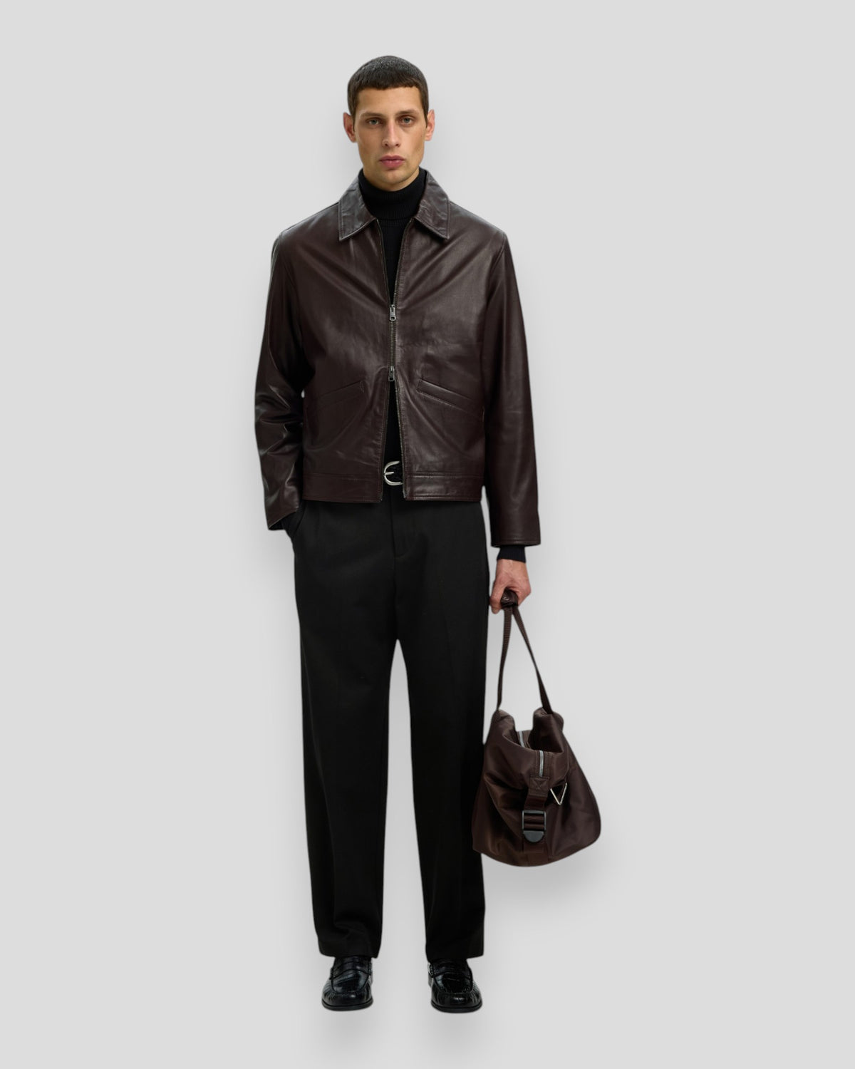 Regular Tape Luke Wool Blend Design 190 - Black