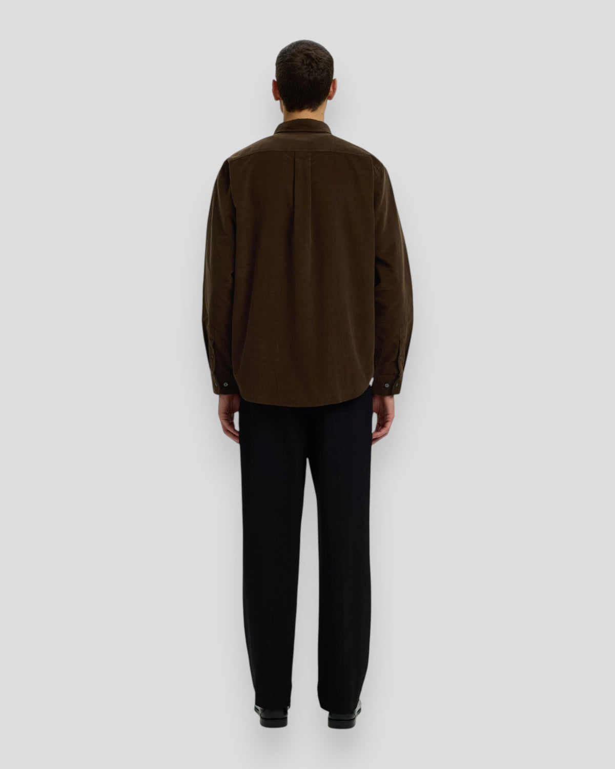 Regular Cole Danni Cord BD LS Shirt - Turkish Coffee