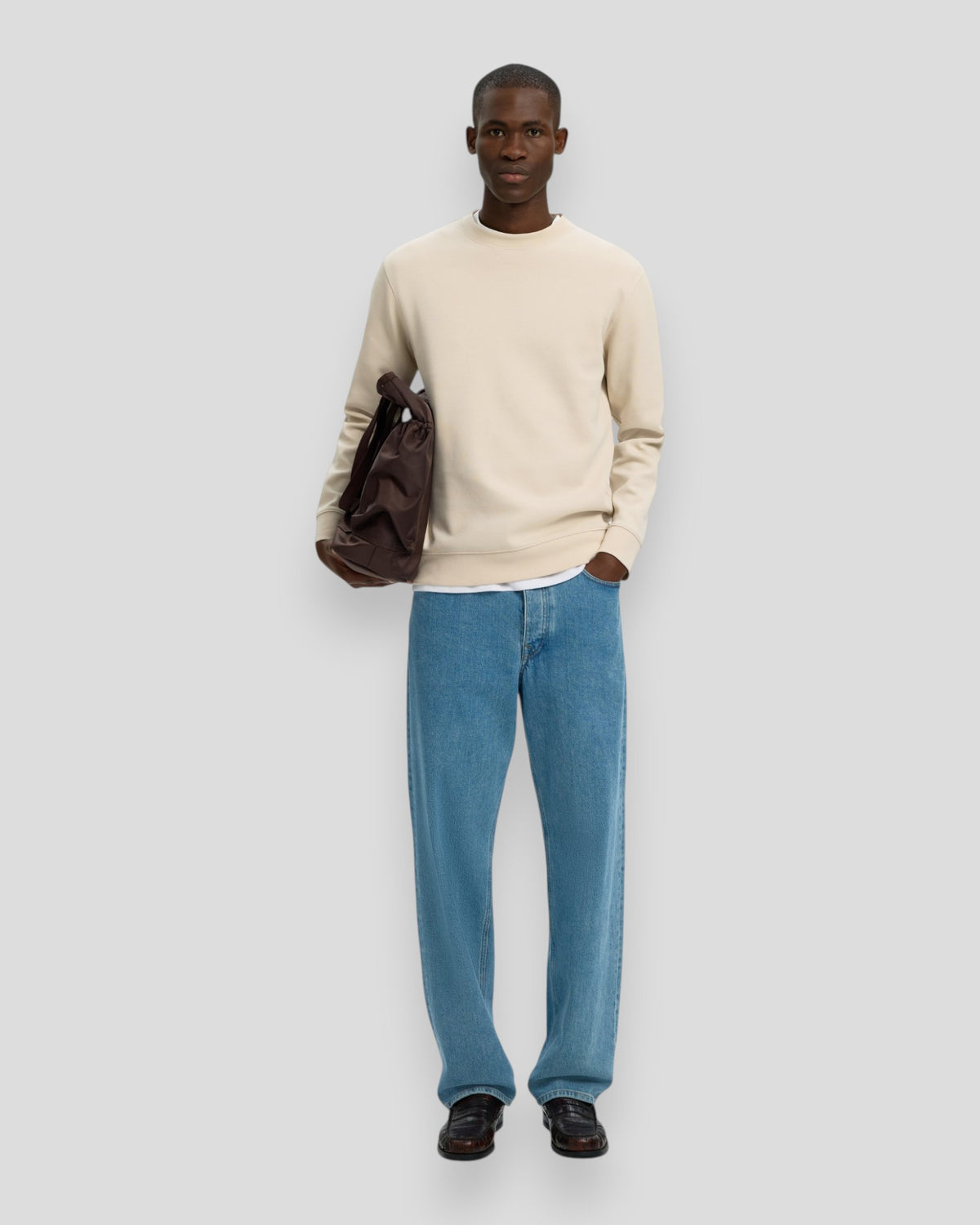 Tom Soft Crew Neck Sweat - Oatmeal