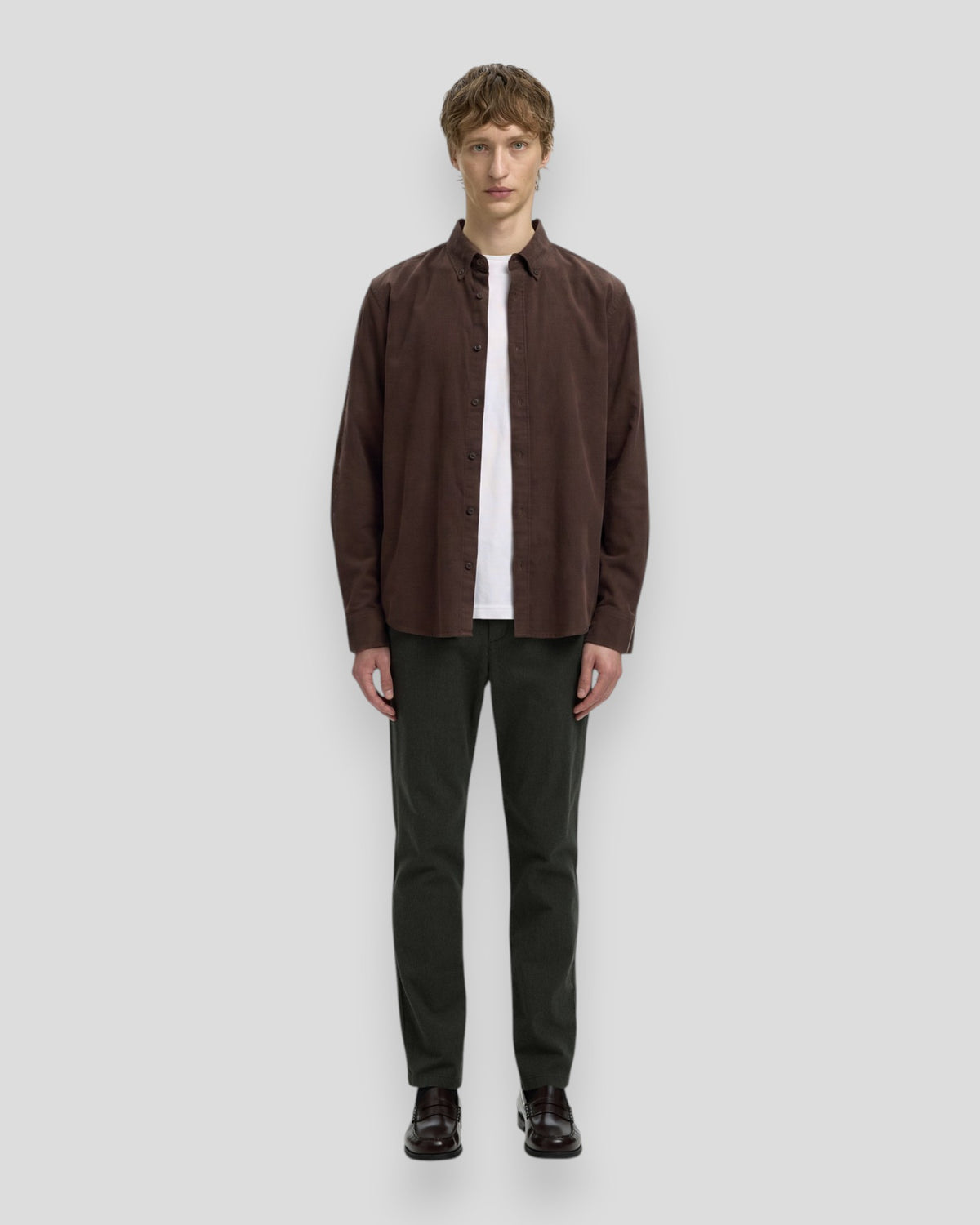 Cole-Jay Regular Melange LS Shirt - Delicioso Melange