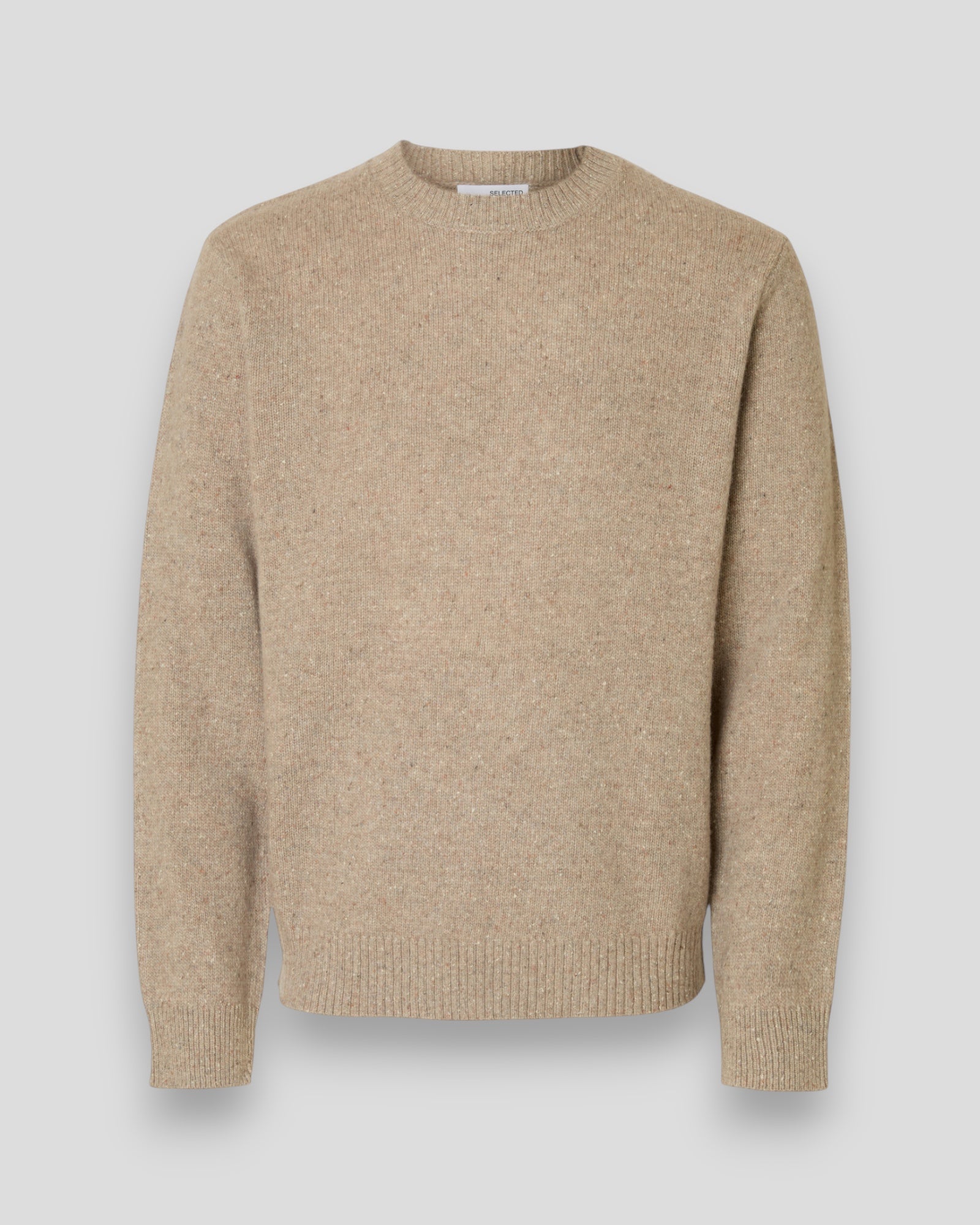 Neil LS Knit Neps Crew Neck - Oatmeal/Neps