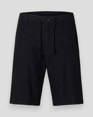 Regular Brody Linen Shorts - Black