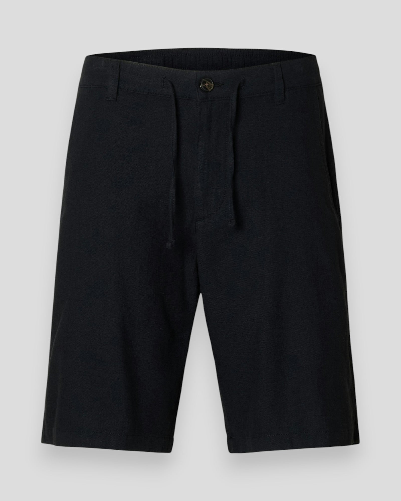 Regular Brody Linen Shorts - Black