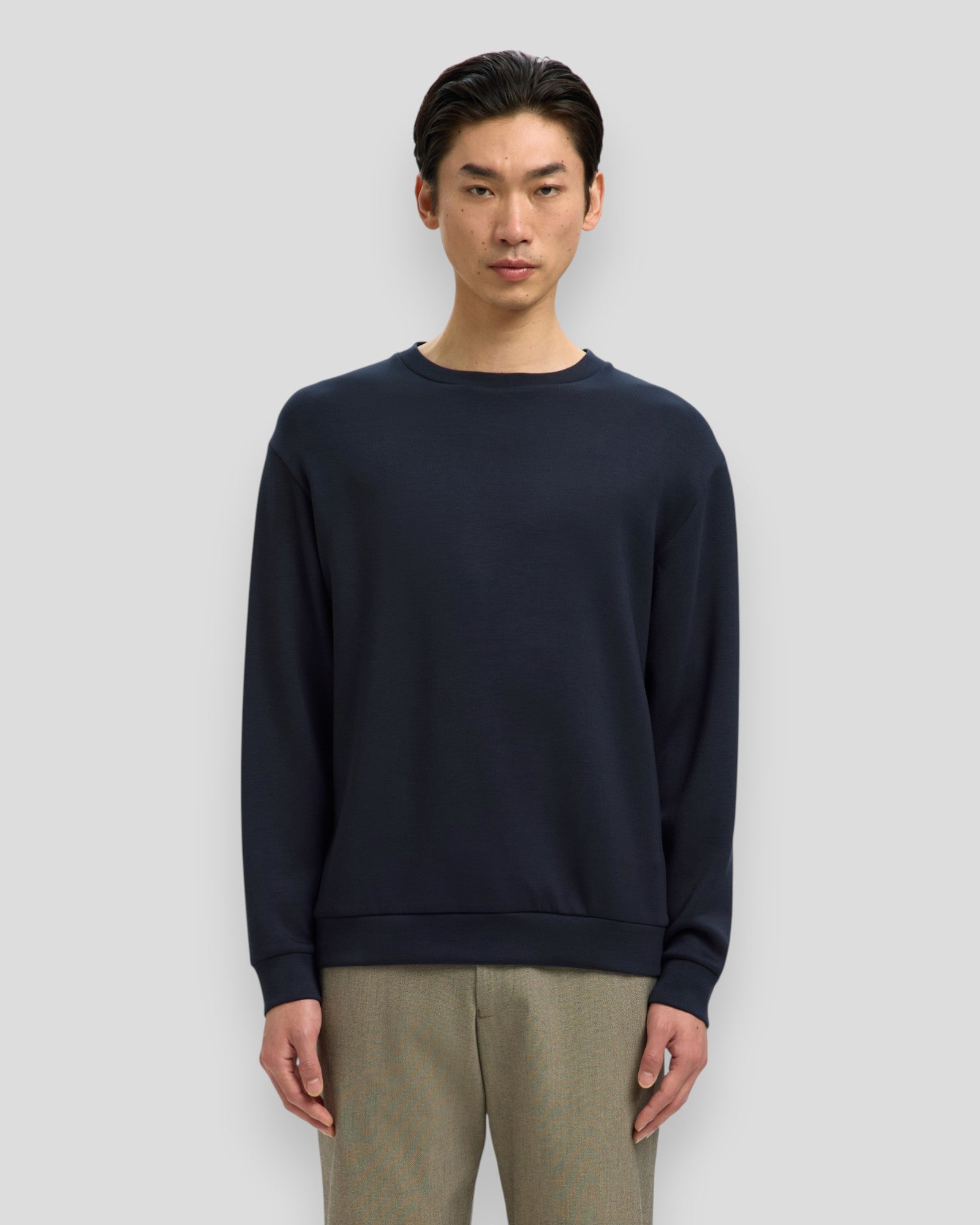 Emanuel Soft Crew Neck Sweat - Sky Captain