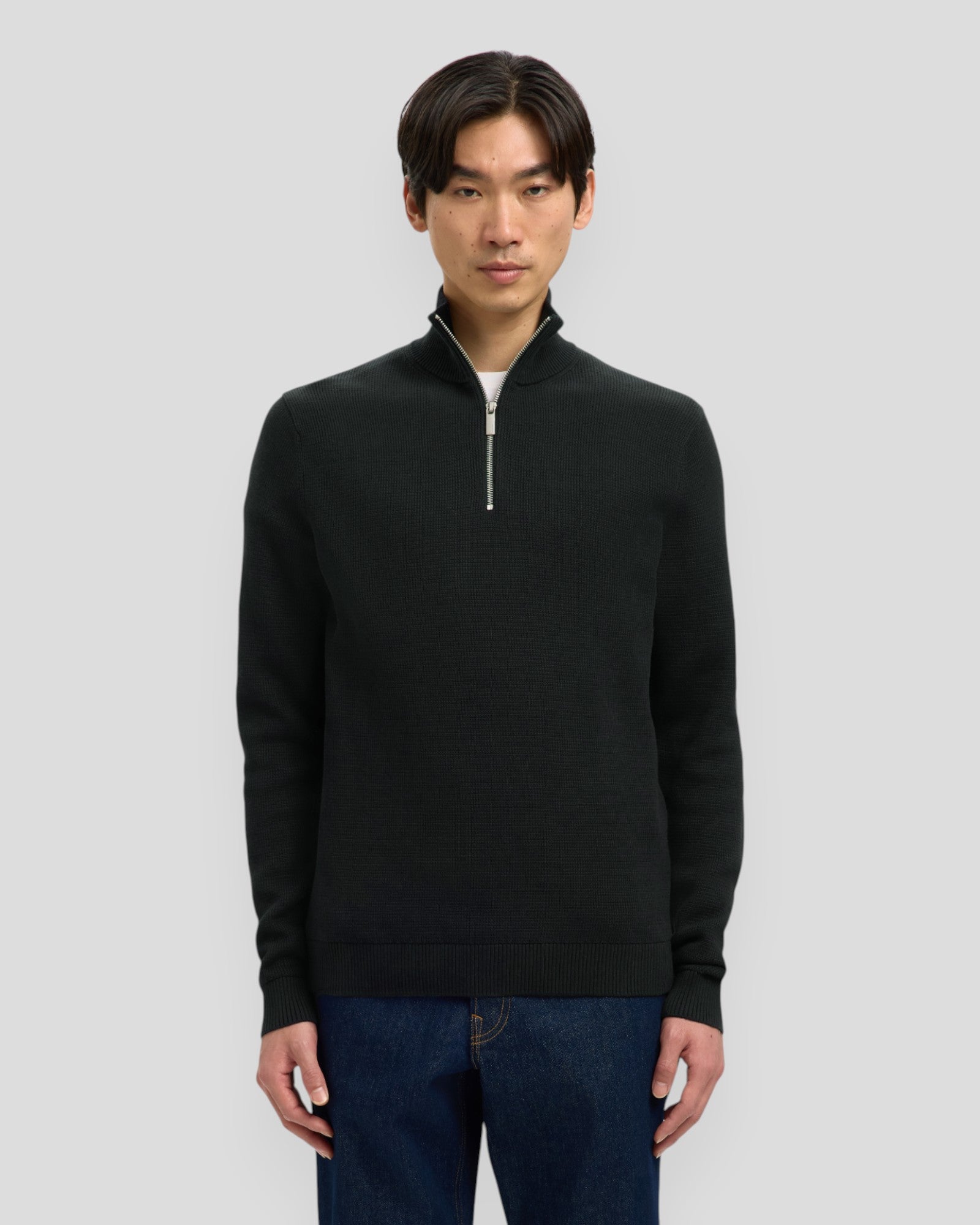 Dane Kint Structure Half Zip - Black
