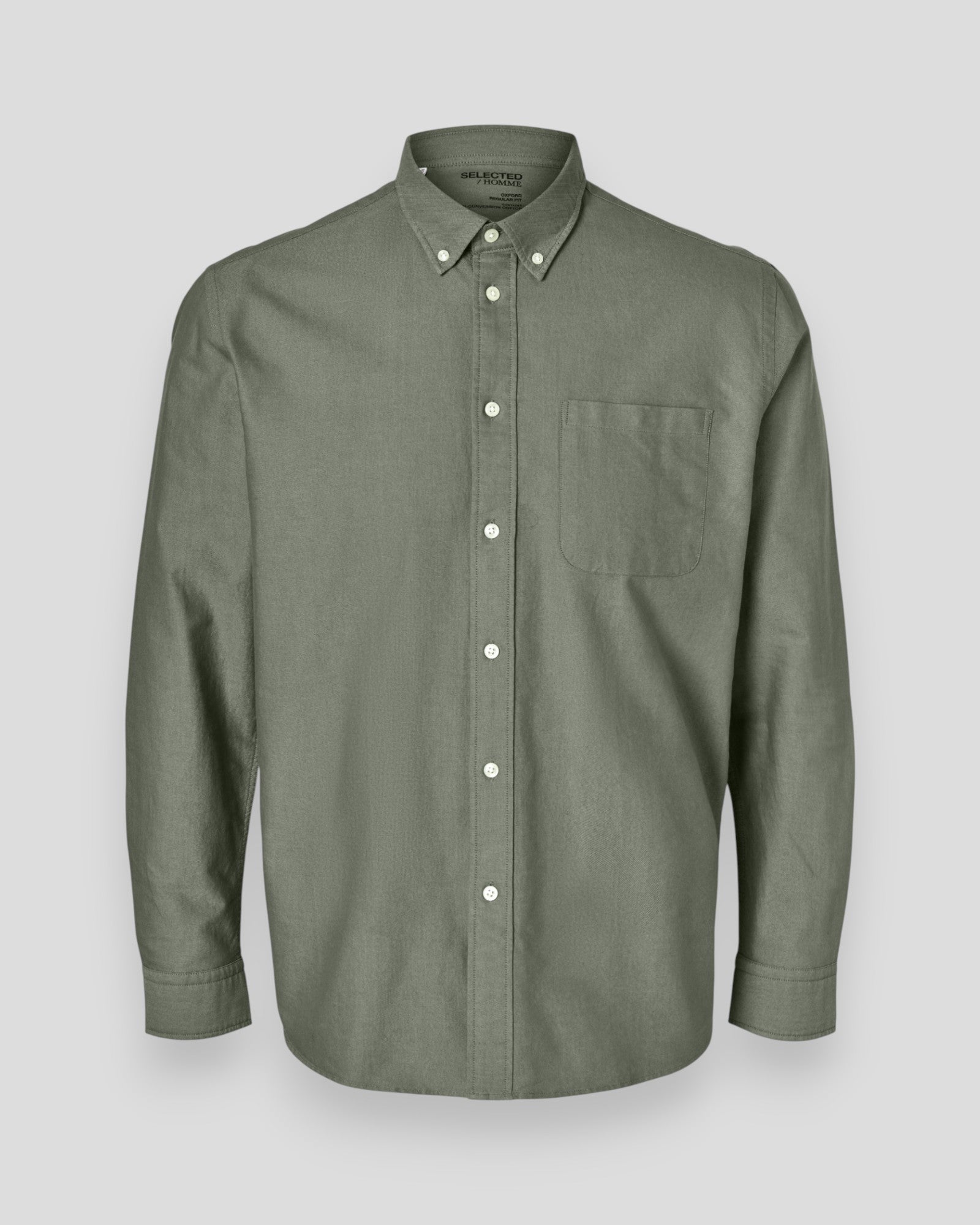 Regular Cole Rick-Ox Shirt LS - Vetiver