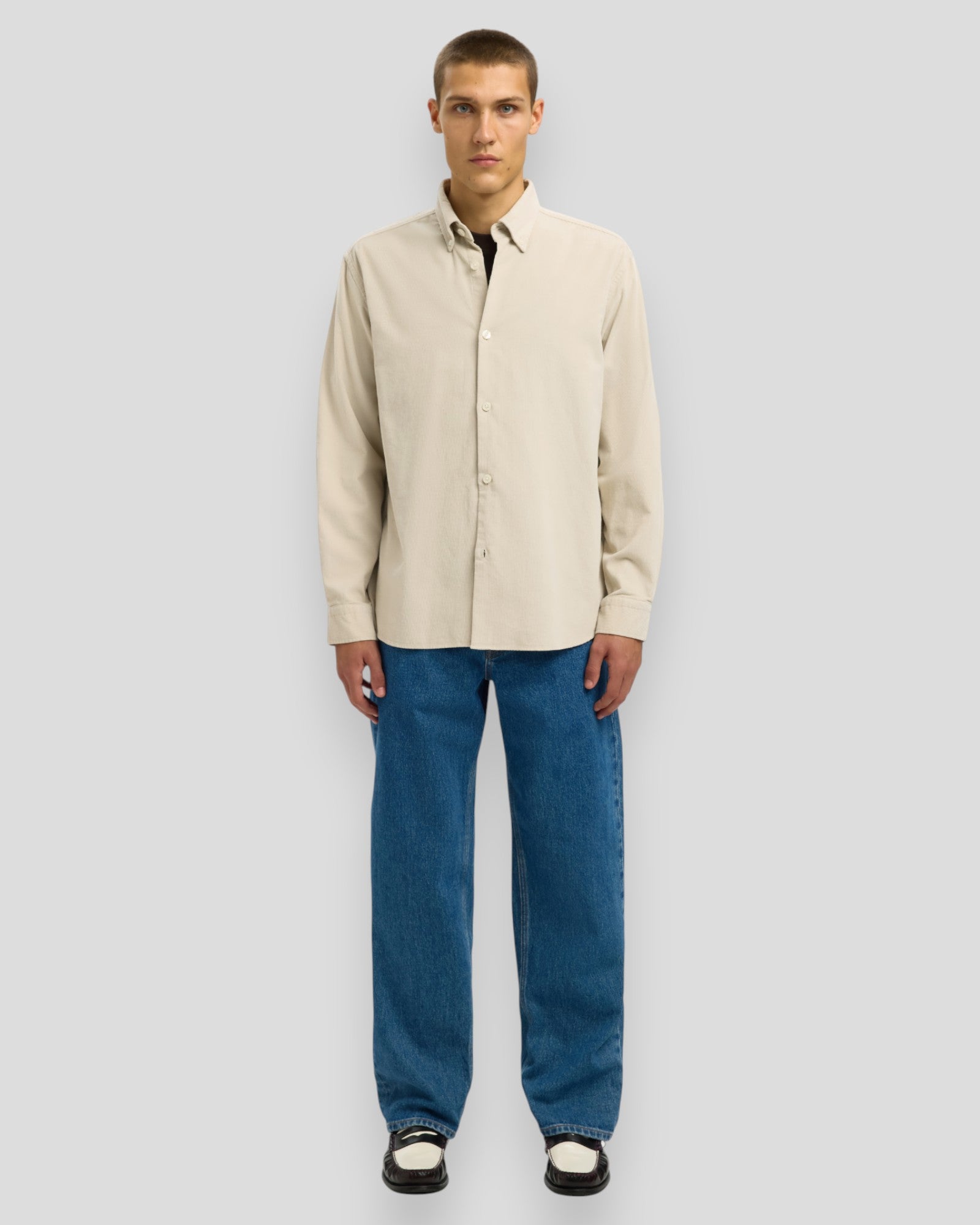 Regular Danni Cord BD LS Shirt - Moonstruck