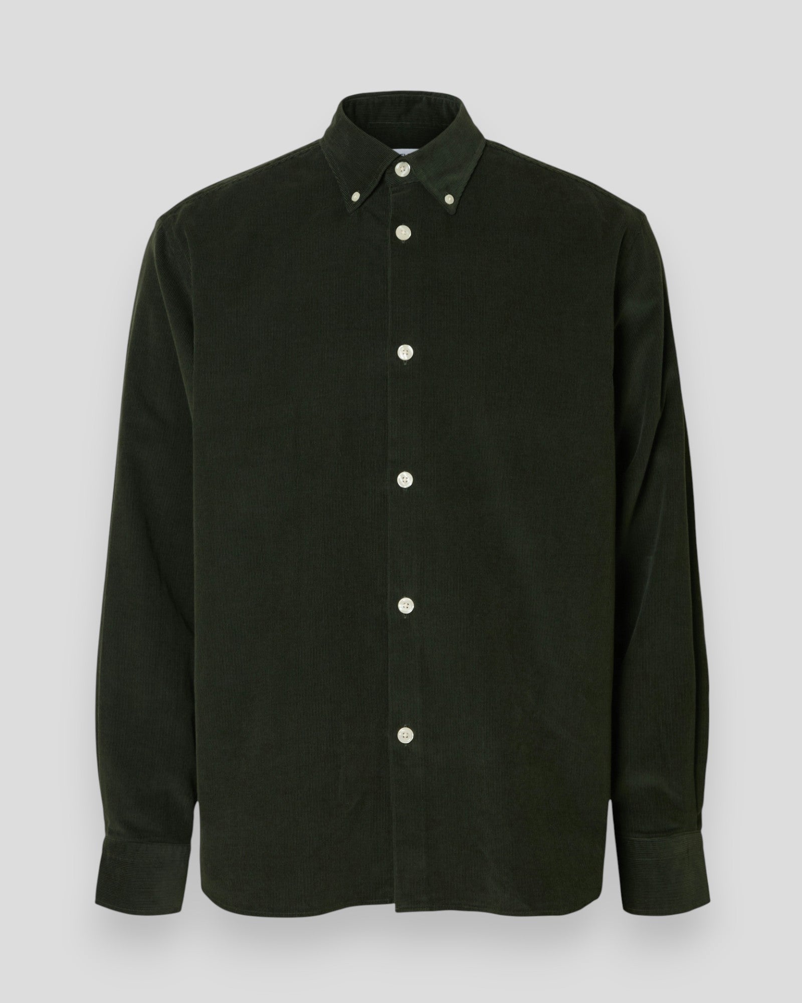 Regular Danni Cord BD LS Shirt - Deep Forest