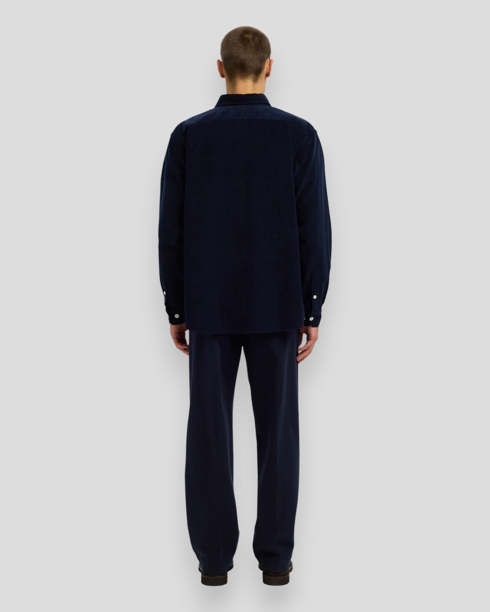 Regular Danni Cord BD LS Shirt - Sky Captain